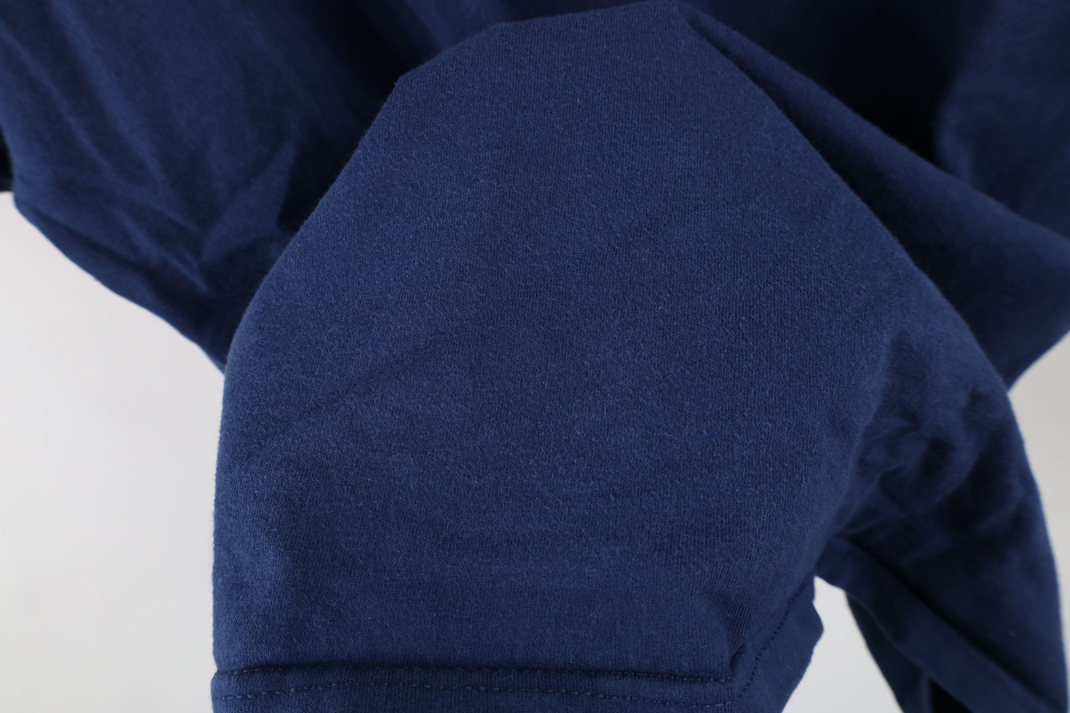 Hanes × Vintage Vintage 90s Hanes Beefy Cotton Pocket T-Shirt Navy Blue Size US XXL / EU 58 / 5 - 6 Thumbnail