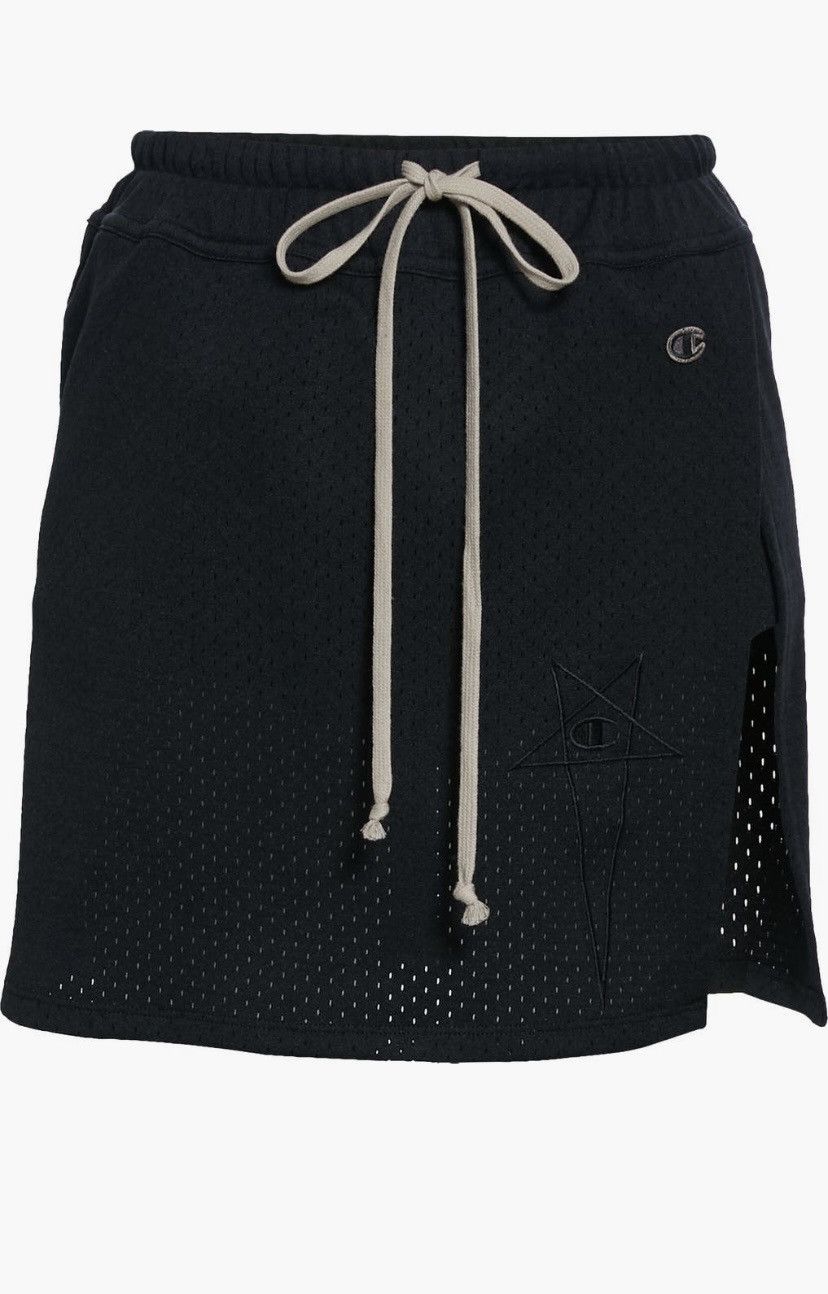 Champion × Rick Owens Rick Owens X Champion Eco Mesh Toga Mini skort Size 34" / US 12 / IT 48 - 1 Thumbnail