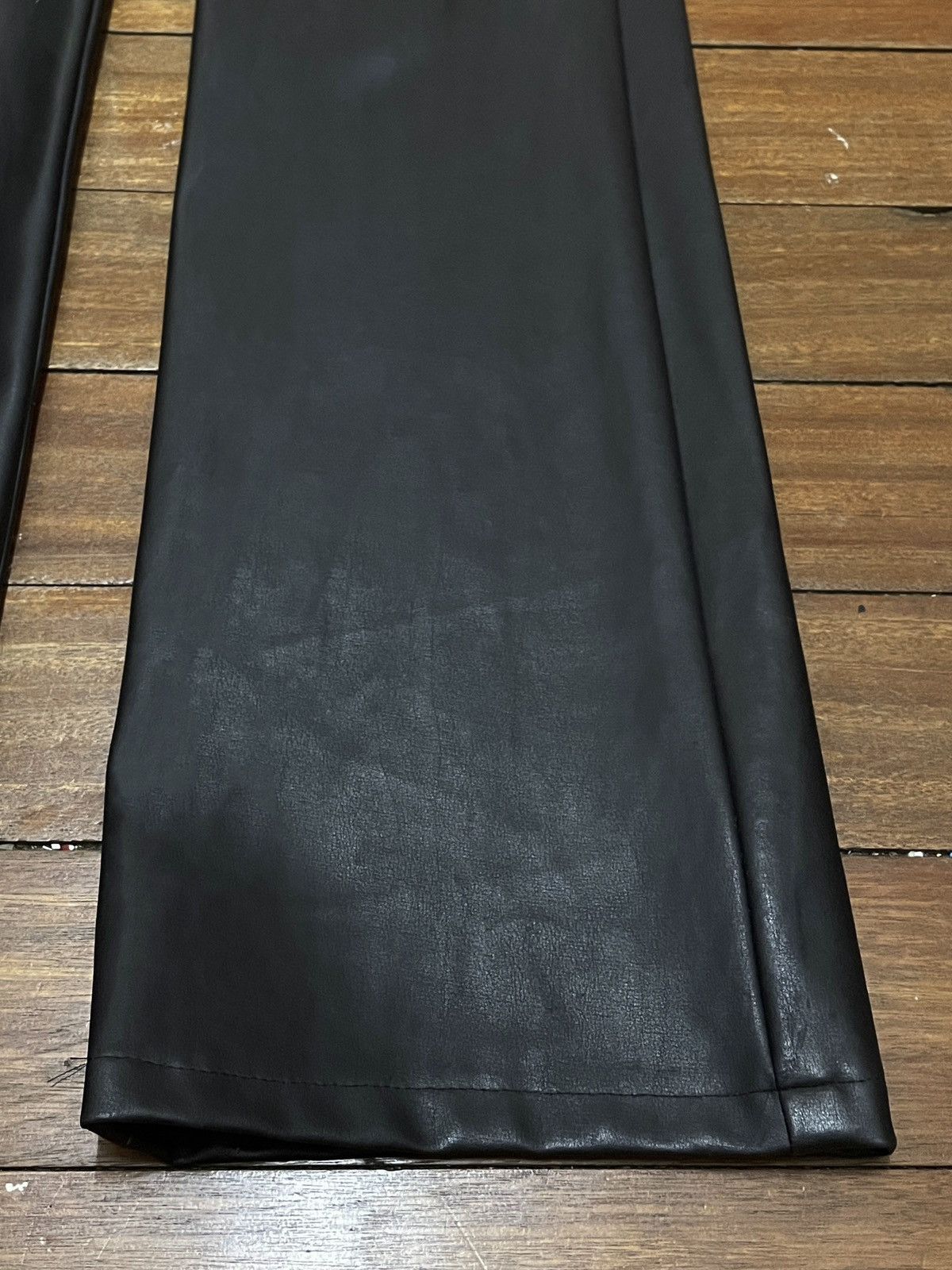 14th Addiction × Michel Klein × Vintage Rare Design Vintage Brand Michel Klein Leather Pants 2000s Size US 27 - 6 Thumbnail