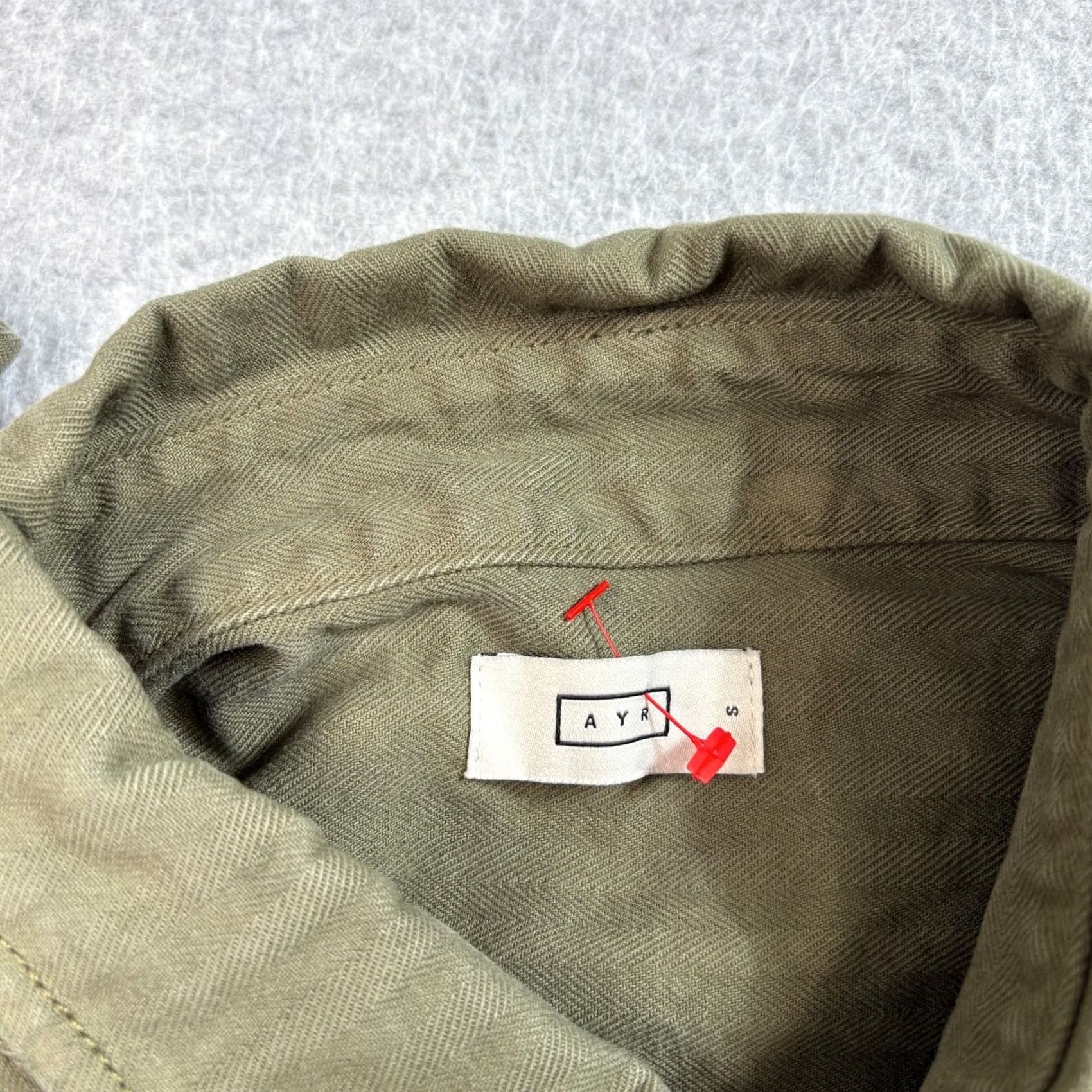 AYR AYR Shirt Mens S Green Button Shacket academia heritage quiet luxury capsule Size US S / EU 44-46 / 1 - 3 Thumbnail
