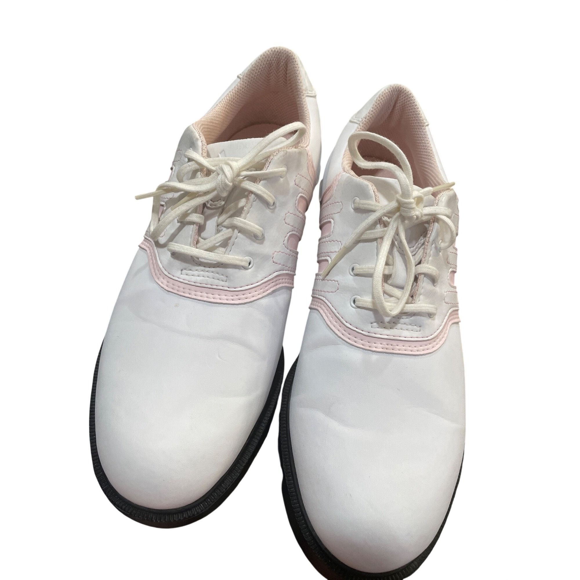 Adidas Adidas 738167 Traxion 2 Wms soft white pink golf shoes sneak Size US 7 / IT 37 - 17 Thumbnail
