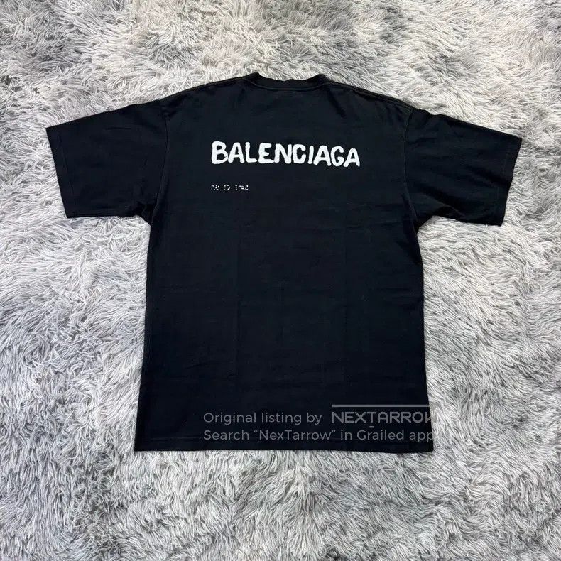 Balenciaga Balenciaga Blurred font short sleeve Size US S / EU 44-46 / 1 - 2 Thumbnail