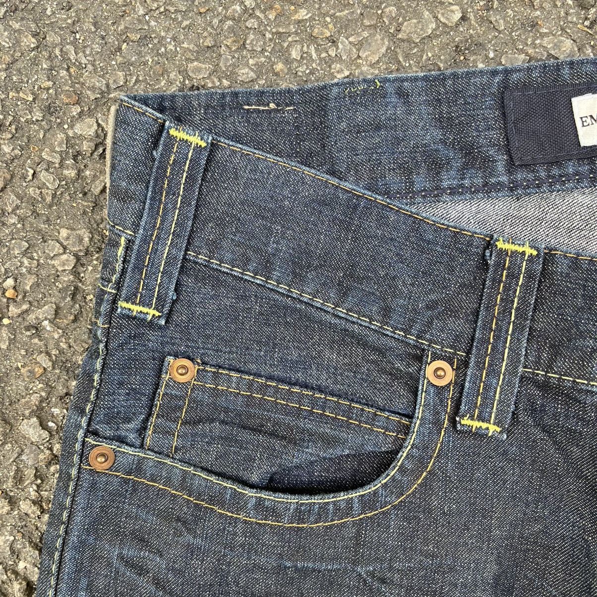 Emporio Armani Y2K Emporio Armani Eco Wash Denim Big Scorpion Baggy Jeans Size US 31 - 5 Thumbnail