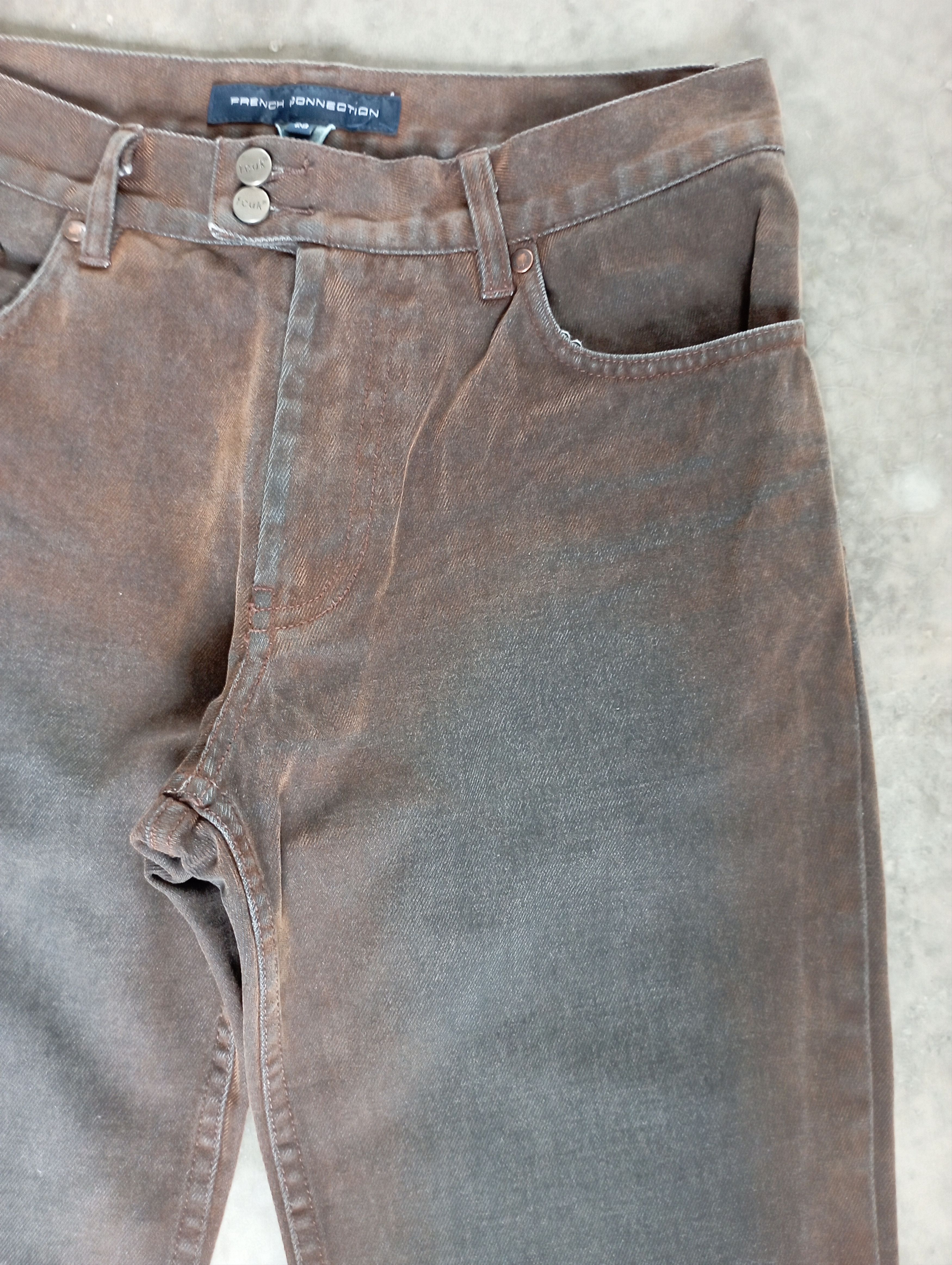 FCUK Flared Jeans FCUK Mud Rusty Grey Baggy Flare Jeans Size US 28 / EU 44 - 5 Thumbnail
