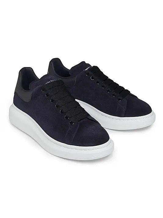 Alexander McQueen os11x0126 Suede Oversized Sneakers in Navy Size US 10 / EU 43 - 2 Thumbnail