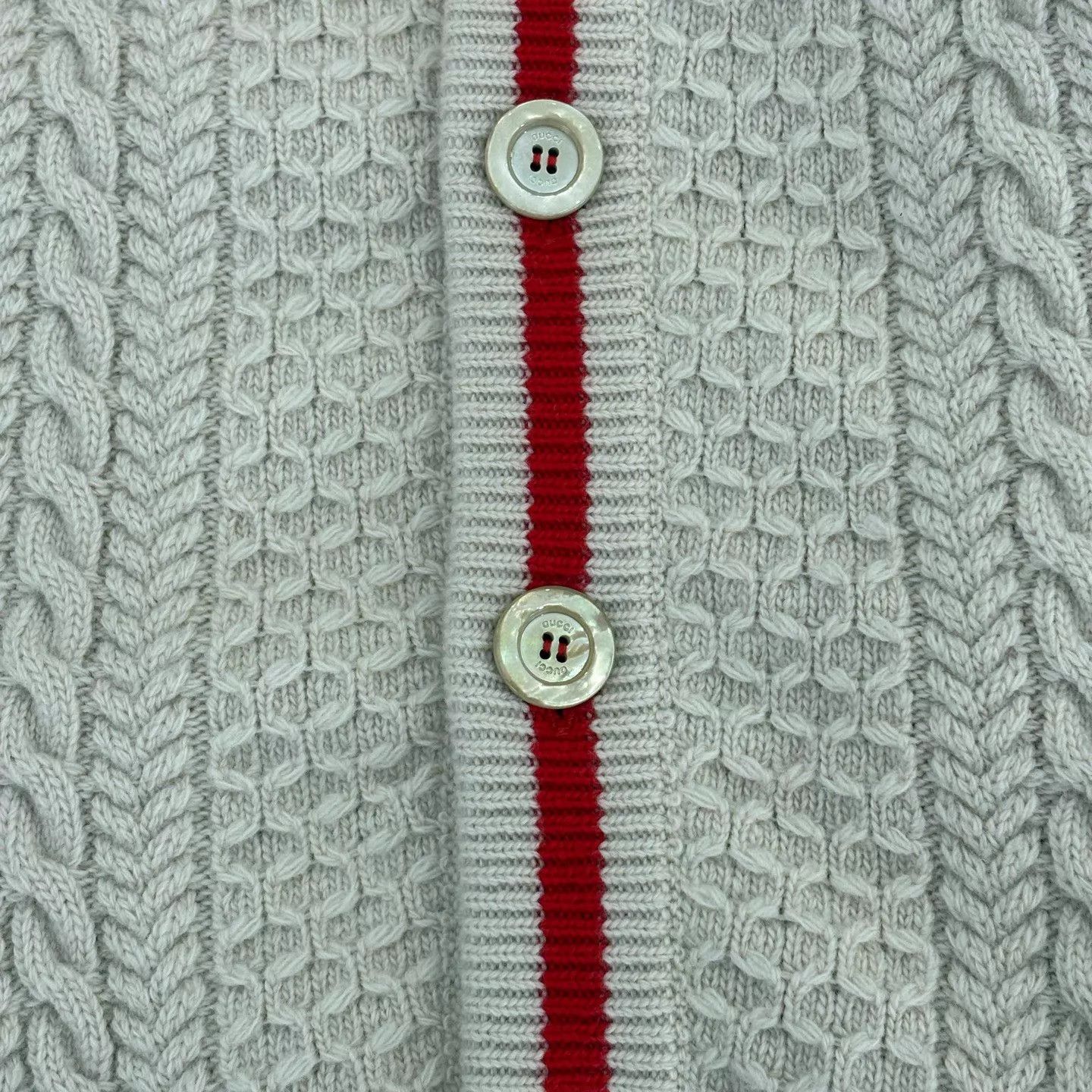 Gucci Gucci Beige Printed Openwork Knit Sweater M New Size US M / EU 48-50 / 2 - 6 Thumbnail