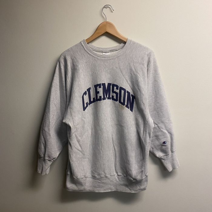 Vintage Vintage Clemson Champion 90s Reverse Weave Sweatshirt