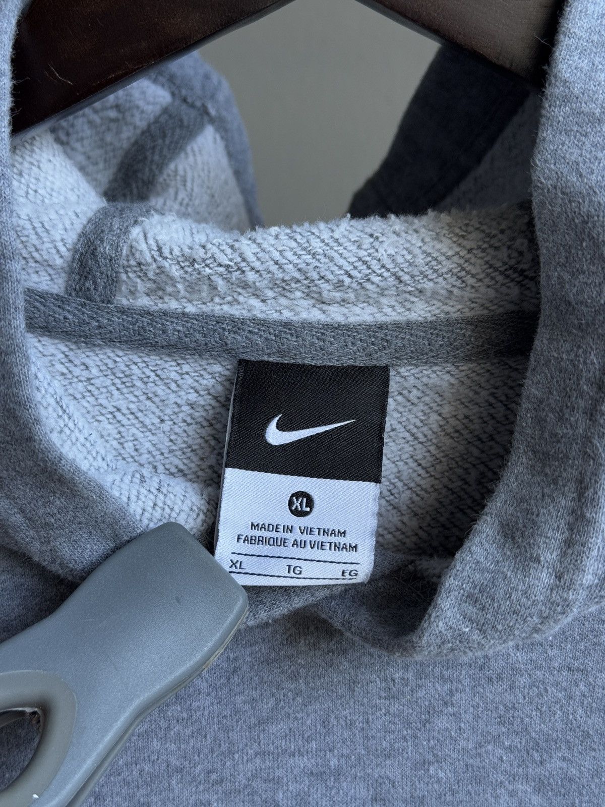 Nike Nike Center Swoosh Hoodie Sweatshirt Mens Grey XL Size US XL / EU 56 / 4 - 8 Thumbnail