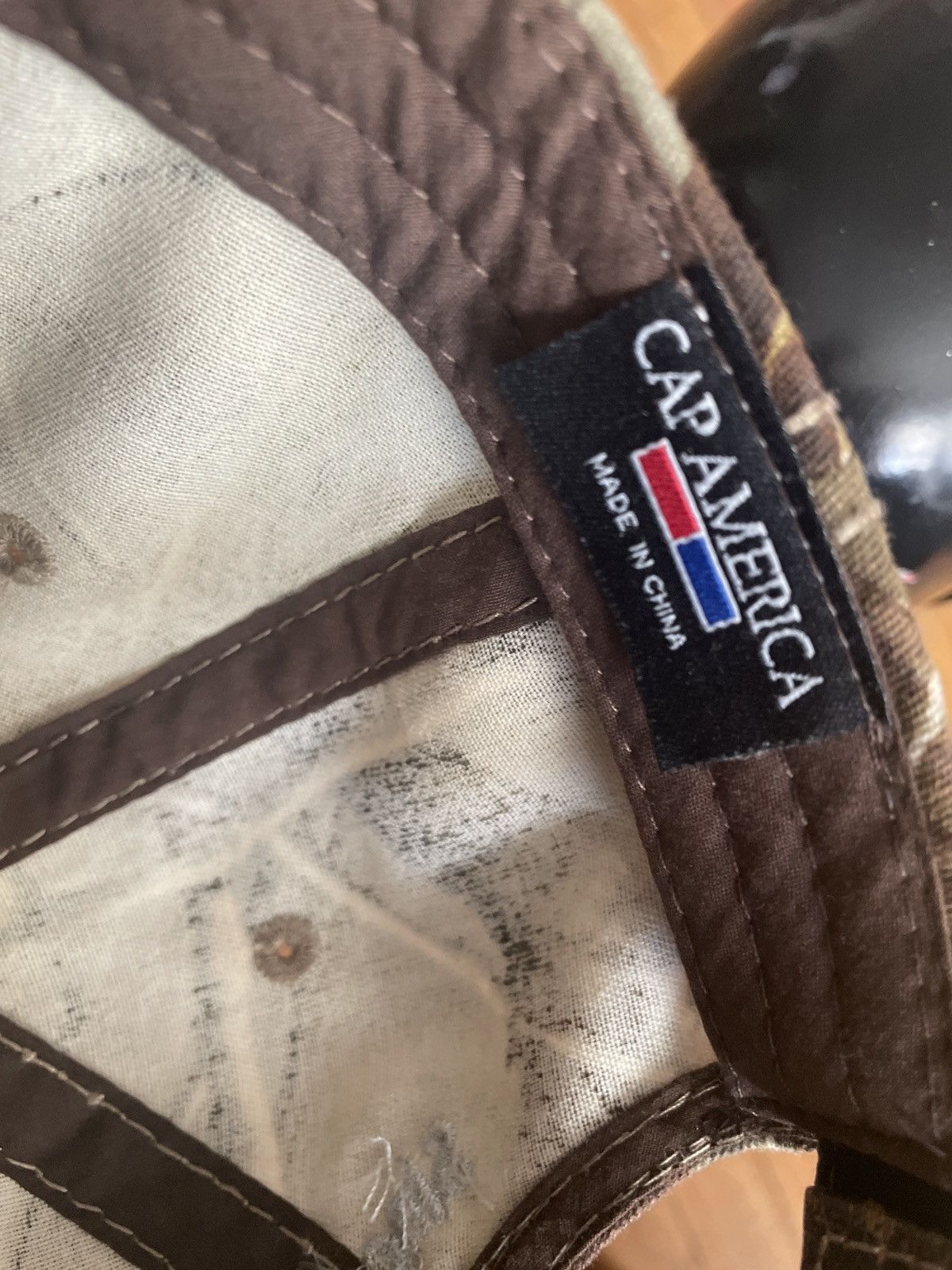 Vintage Dynamic Machine since 2001 leather DAD hat cap USA flag CAMO Size ONE SIZE - 9 Thumbnail