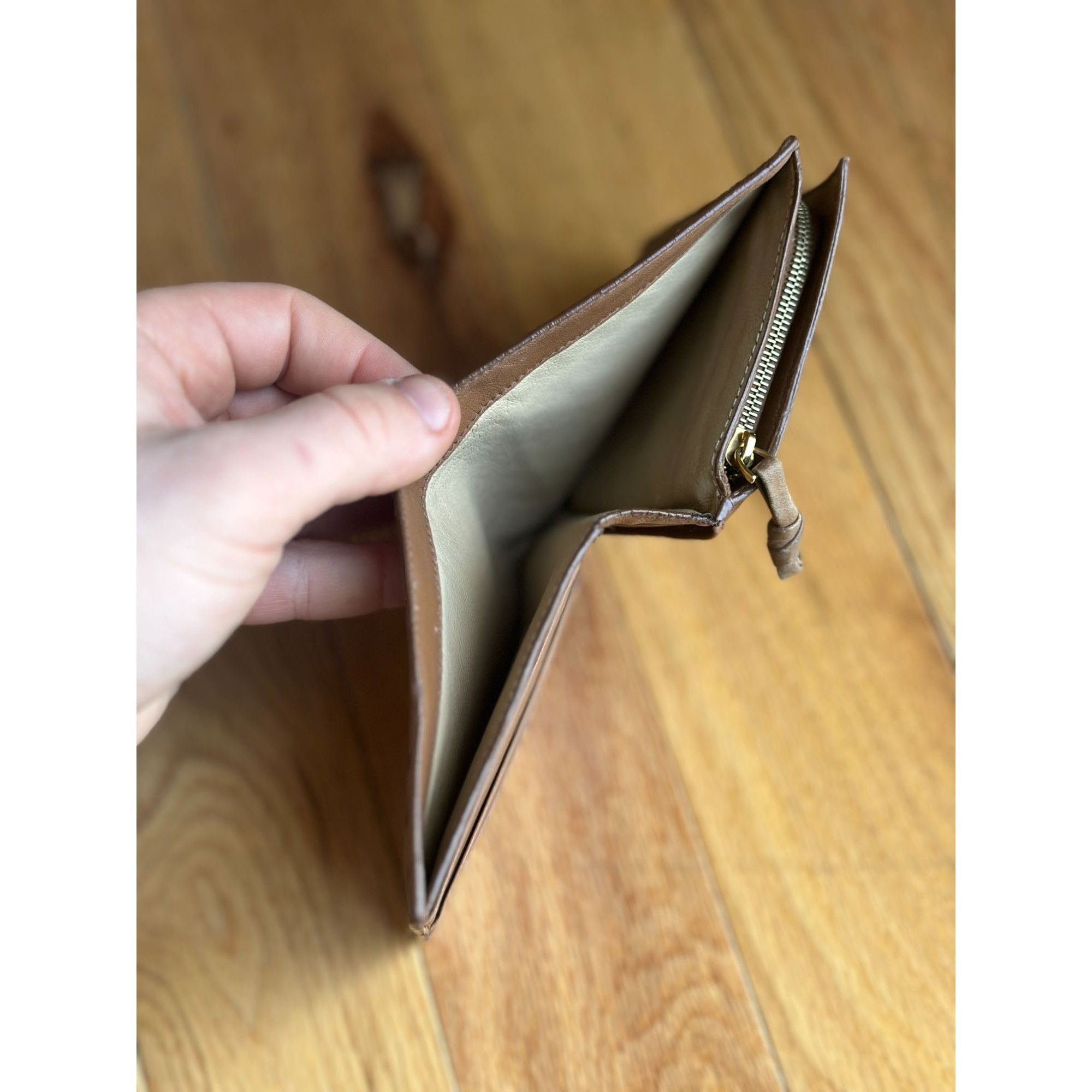 Vintage BOTTEGA VENETA NAPPA INTRECCIATO FRENCH COMPACT WALLET ASH Size ONE SIZE - 5 Thumbnail