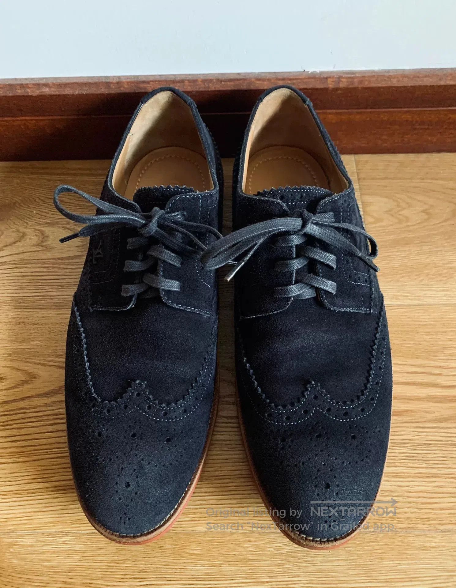 Louis Vuitton Louis Vuitton Suede Embossed Leather Shoes. Size US 6 / EU 39 - 2 Thumbnail