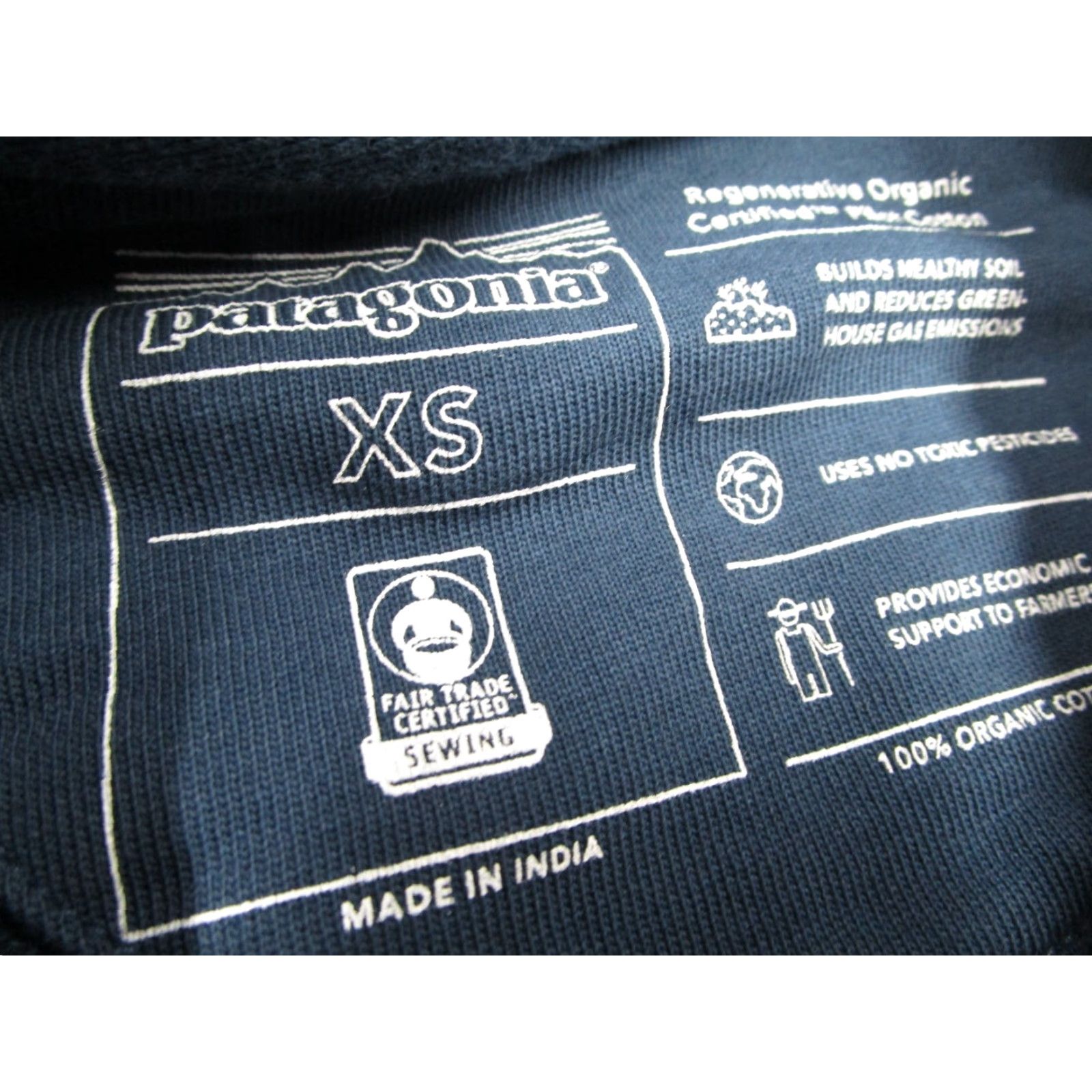 Patagonia PATAGONIA Sweatshirt Mens XS Blue Regenerative Organic Pullover Long Sleeve Size US XS / EU 42 / 0 - 2 Thumbnail