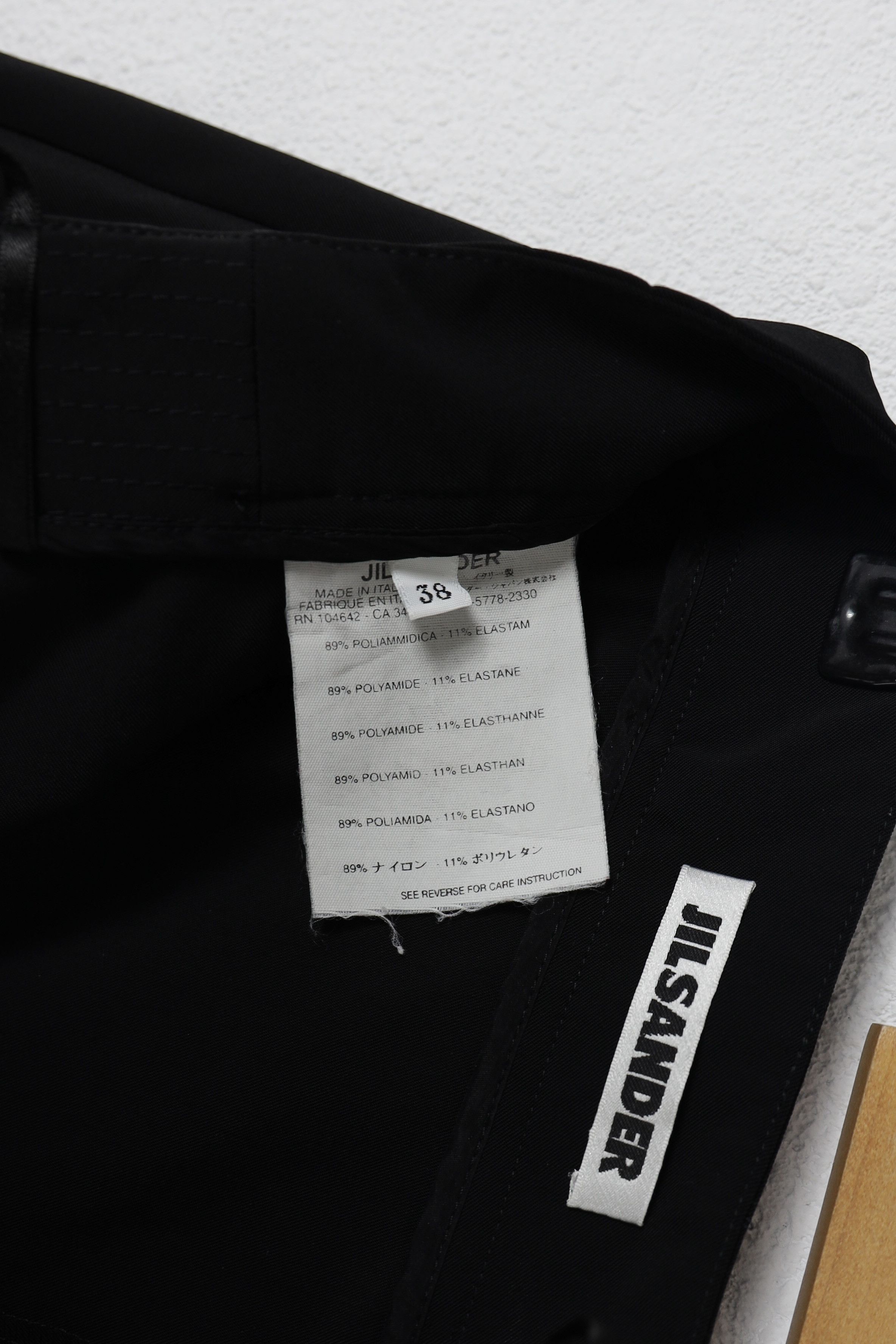Jil Sander Womens Jil Sander Black Polyamide Chino Flare Track Pants 38 Size 26" / US 2 / IT 38 - 6 Thumbnail