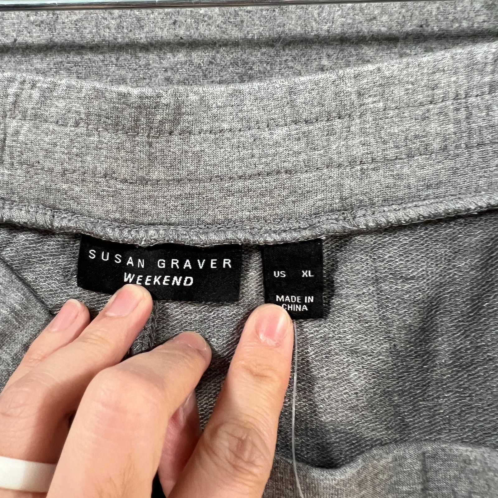 Other Susan Graver Weekend Regular Jersey Knit Crop Cargo Pants H Size 38" / US 16 / IT 52 - 3 Thumbnail