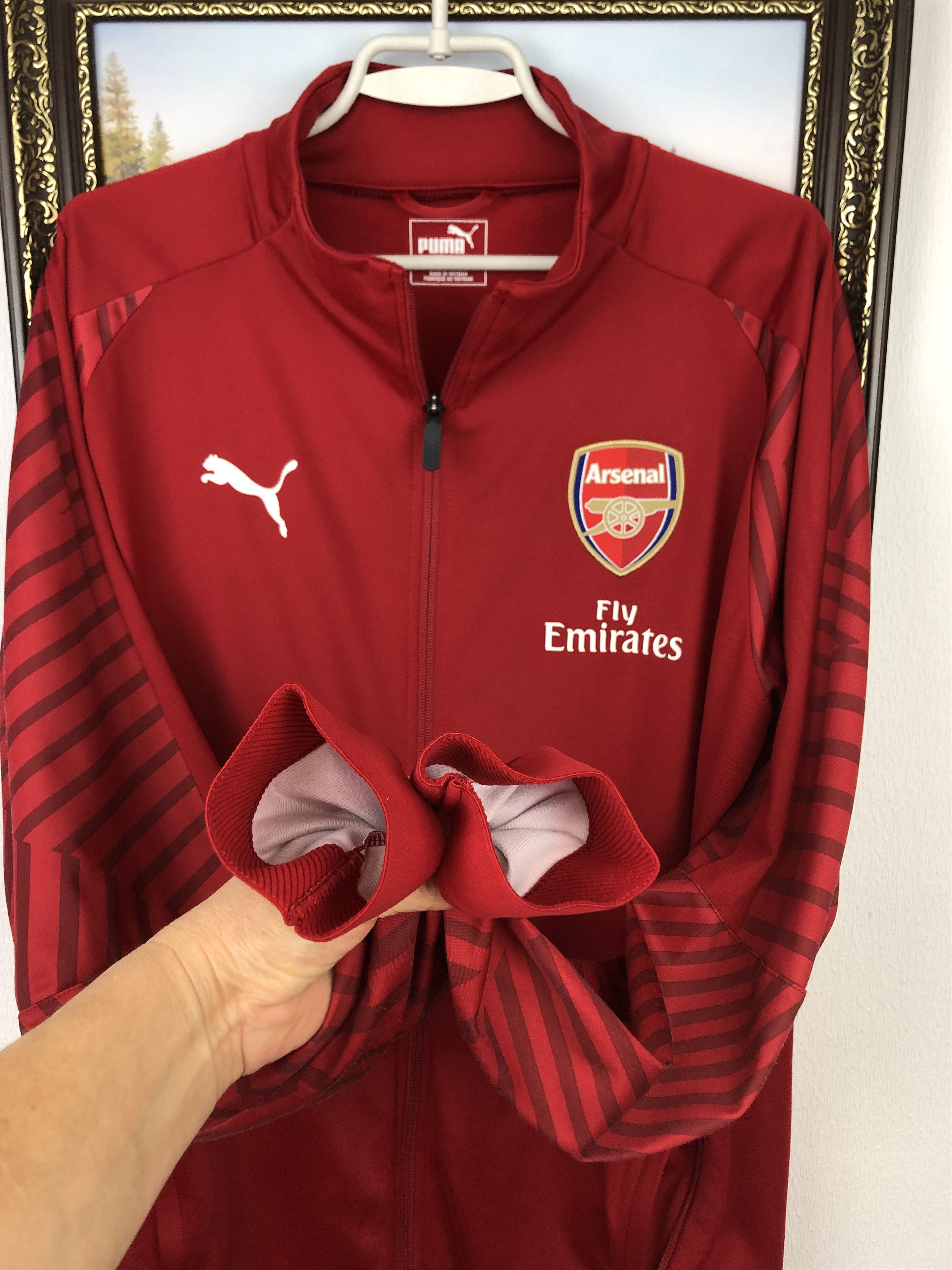 Puma Arsenal Puma Football Jacket Soccer Track Top Gunners Size US L / EU 52-54 / 3 - 5 Thumbnail