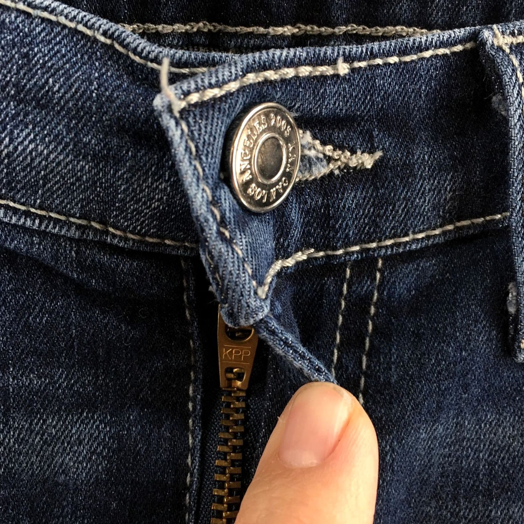 Vintage KanCan Jeans Womens 27 Blue Zip Fly Skinny Leg Slim Fit Denim 5-Pocket Stretch Jeans Slim Womens Blue 27 KanCan Size 27" / US 4 / IT 40 - 5 Thumbnail