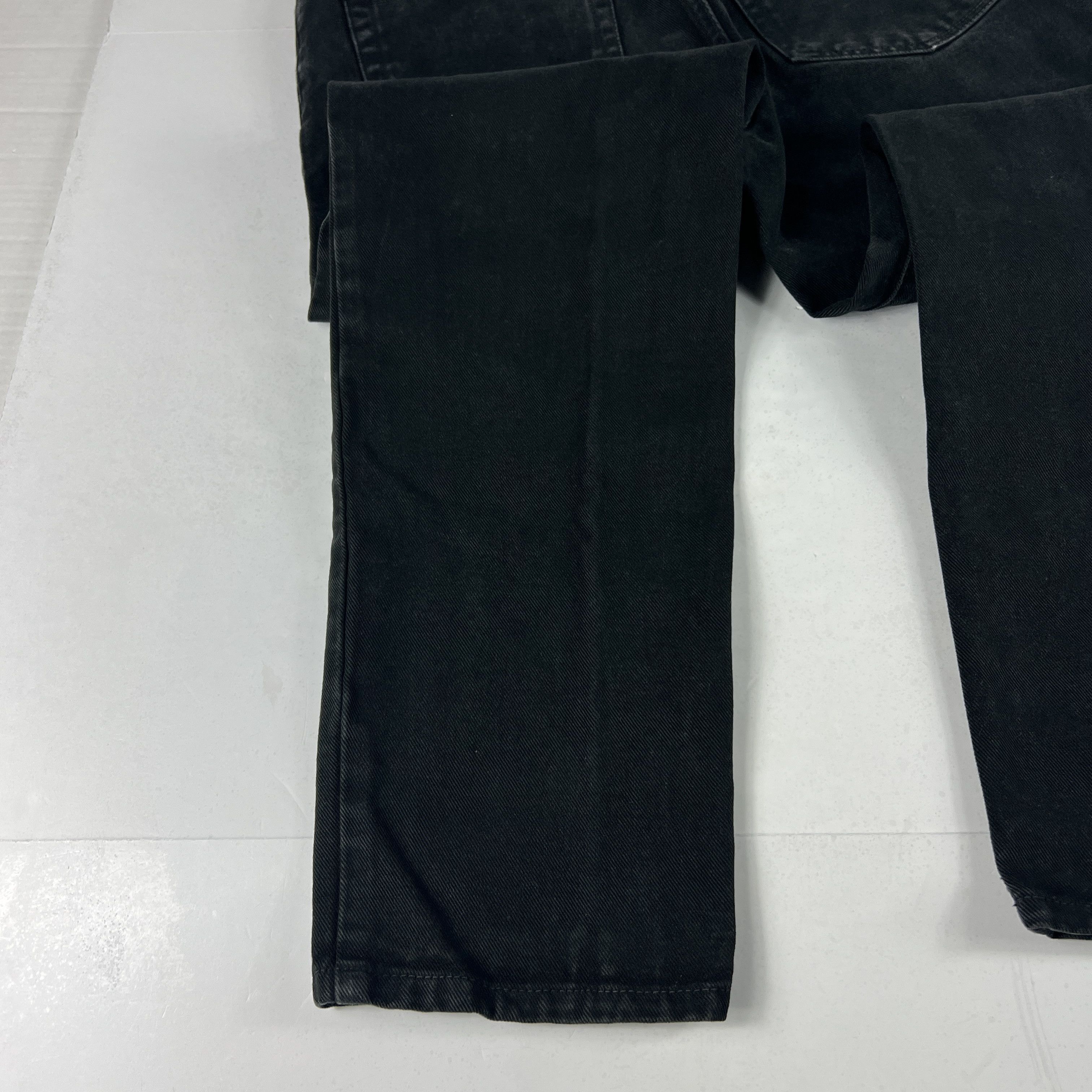 Calvin Klein × Vintage VTG CK Calvin Klein Jeans Straight Black Faded Cotton Denim Size US 32 / EU 48 - 15 Thumbnail