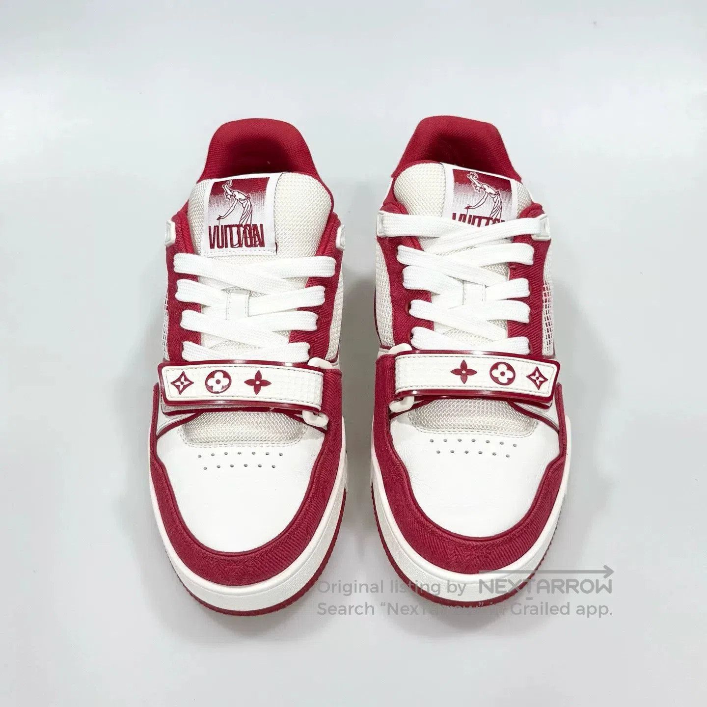 Louis Vuitton LV Trainer White Red Velcro. Size US 6 / IT 36 - 4 Thumbnail