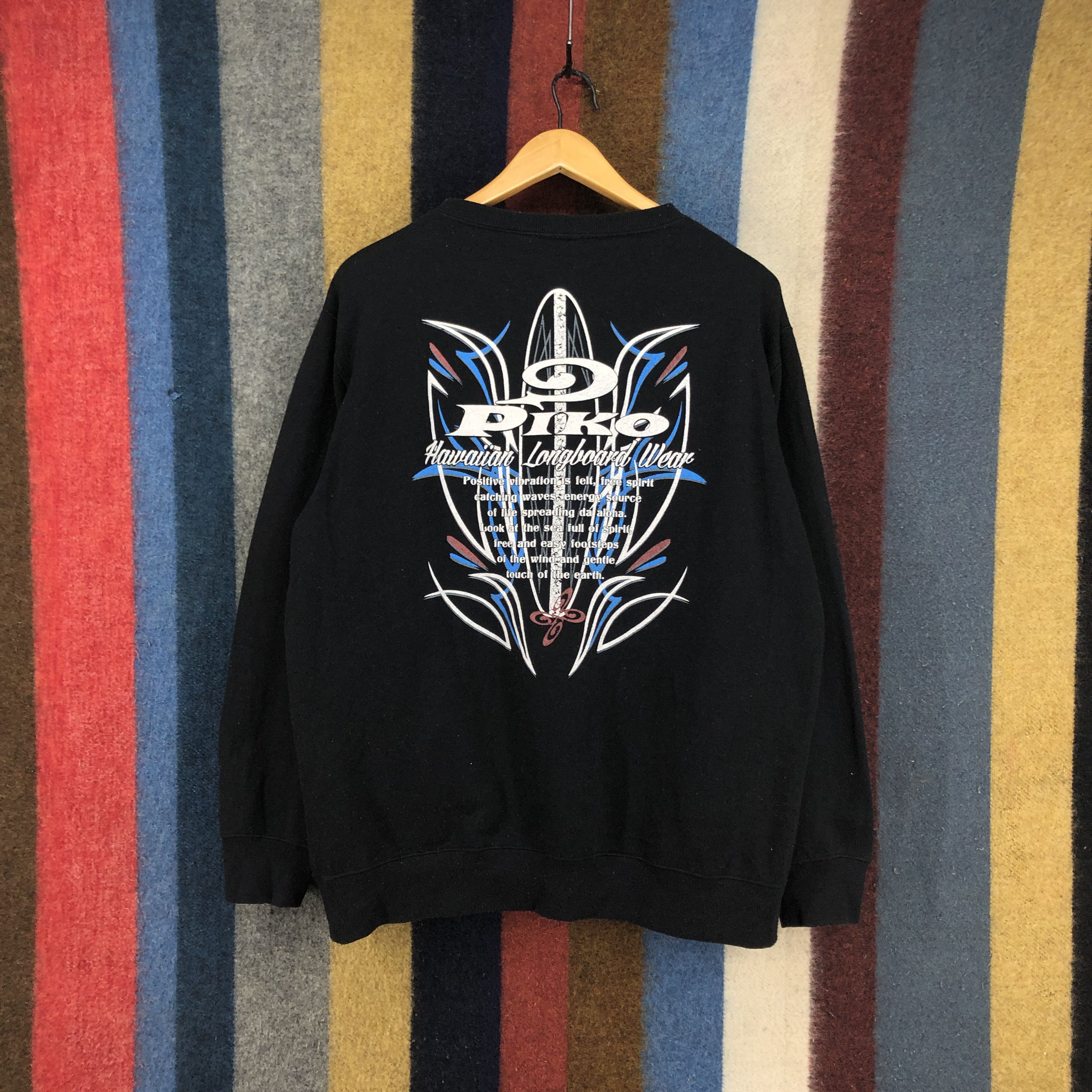 Other PIKO HAWAIIAN LONGBOARD Crew Neck Sweatshirt #0712/AE Size US L / EU 52-54 / 3 - 1 Thumbnail