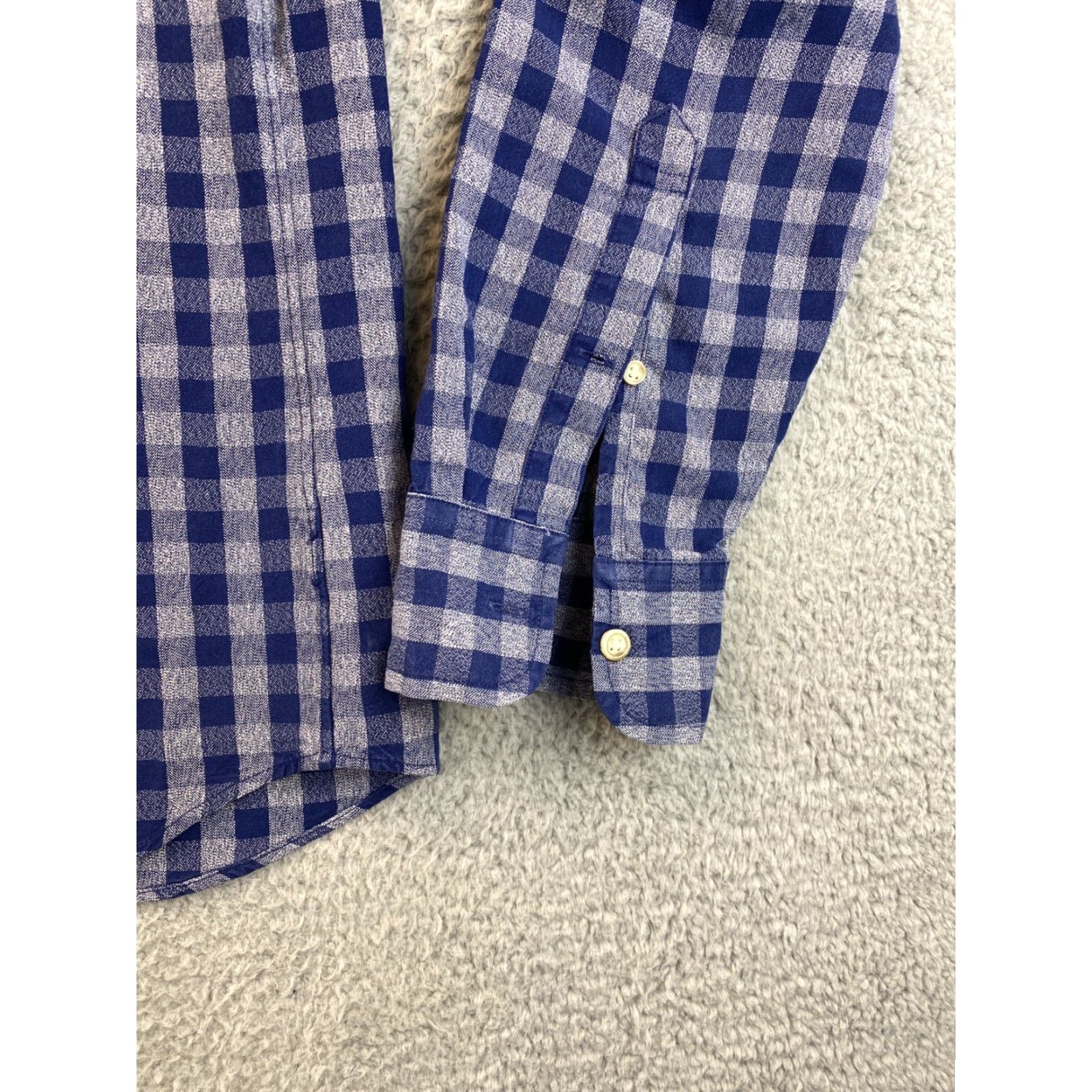 J.Crew J. Crew Slim Check Long Sleeve Dress Shirt Size Large Blue Gray /79-10 Size 42R - 2 Thumbnail