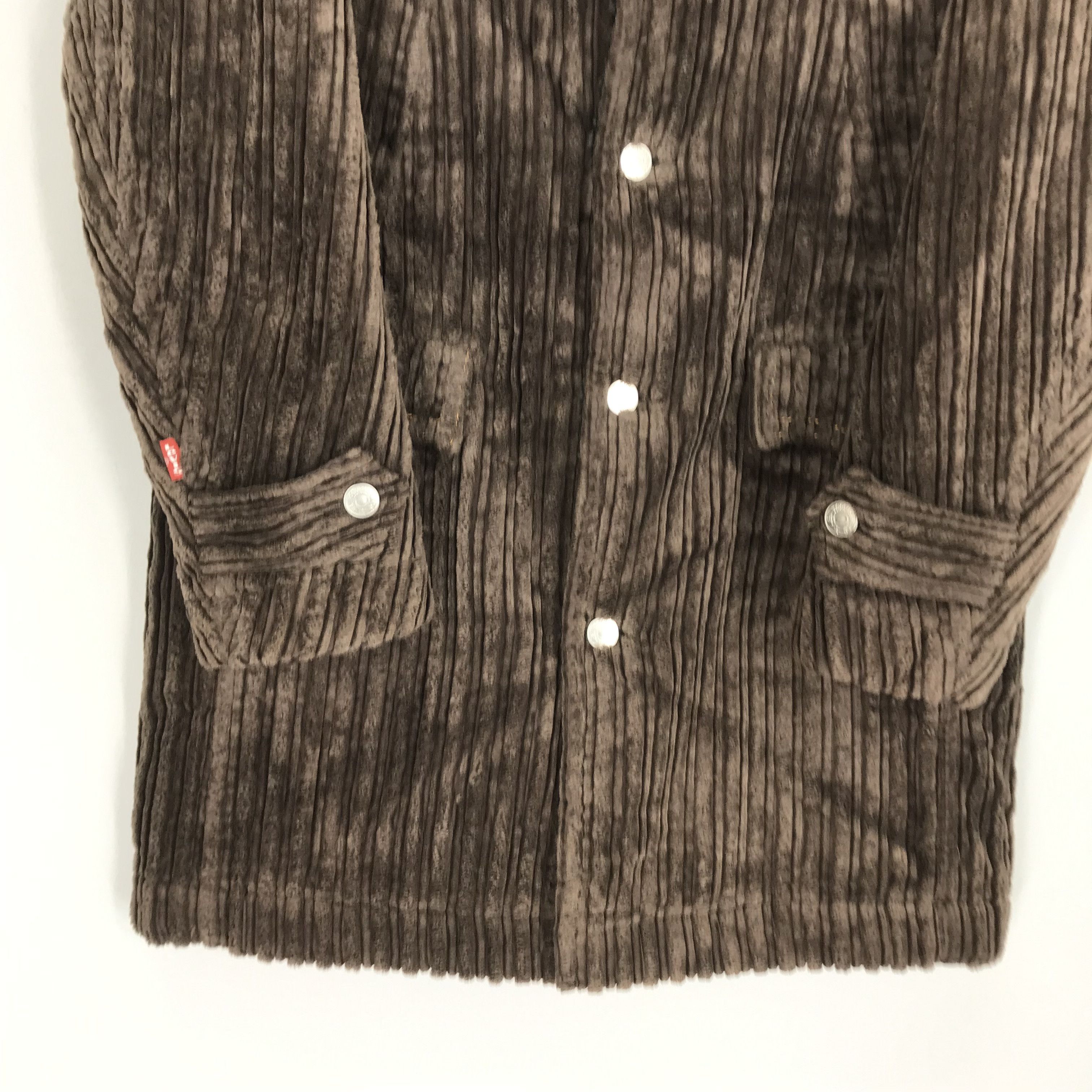 Levi's Vintage Levis Corduroy Sherpa Fleece Lining Overcoat Jacket Size US M / EU 48-50 / 2 - 7 Thumbnail