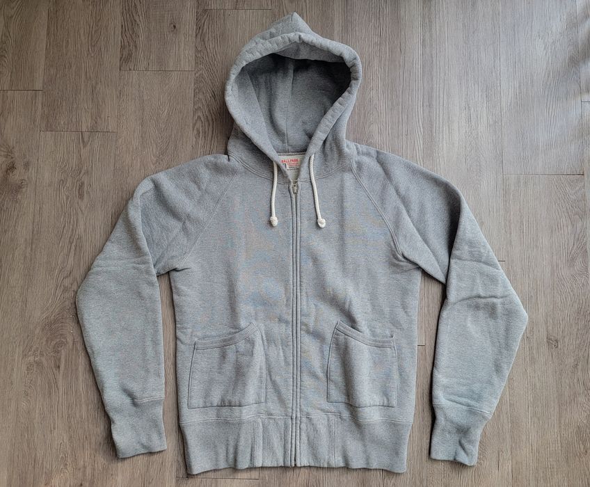 The Real McCoy's The Real McCoys Ball Park Hooded Sweatshirt Grey ...