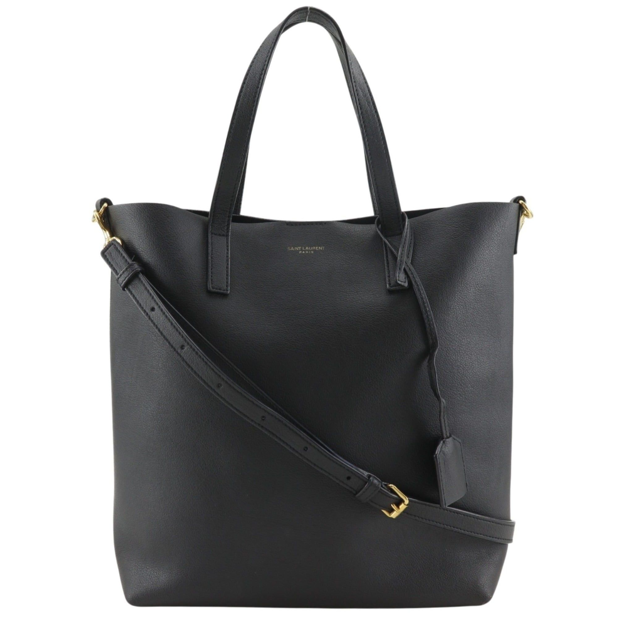 Saint Laurent Paris Saint Laurent Toy Shopping Tote Bag, Handbag/Shoulder 600307, Calfskin, Black, 2-way, A5 size, Magnetic closure, Women's. Size ONE SIZE - 1 Thumbnail