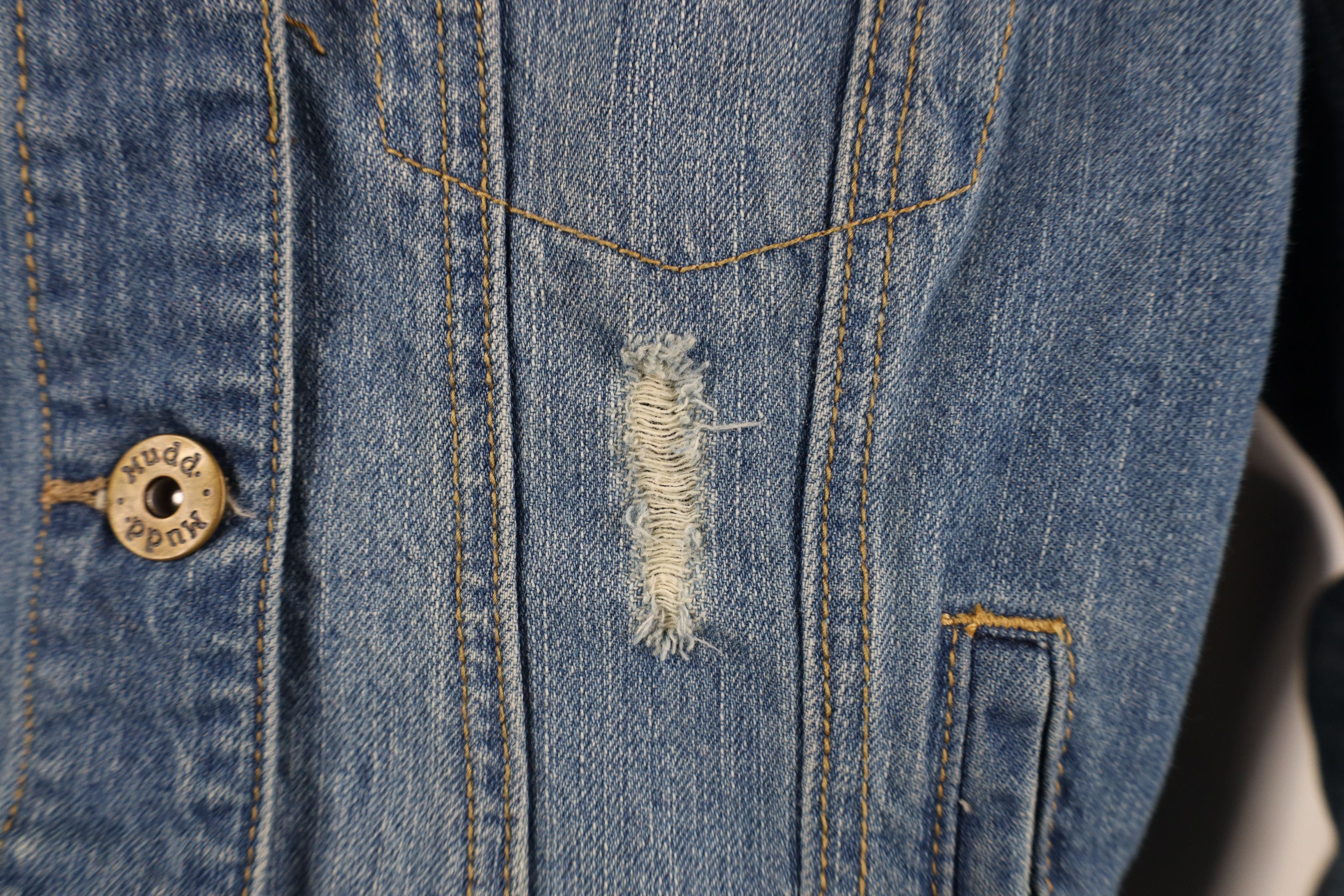 Vintage Vintage 90s Y2K MUDD Babydoll Denim Jean Trucker Jacket Blue Size L / US 10 / IT 46 - 6 Thumbnail