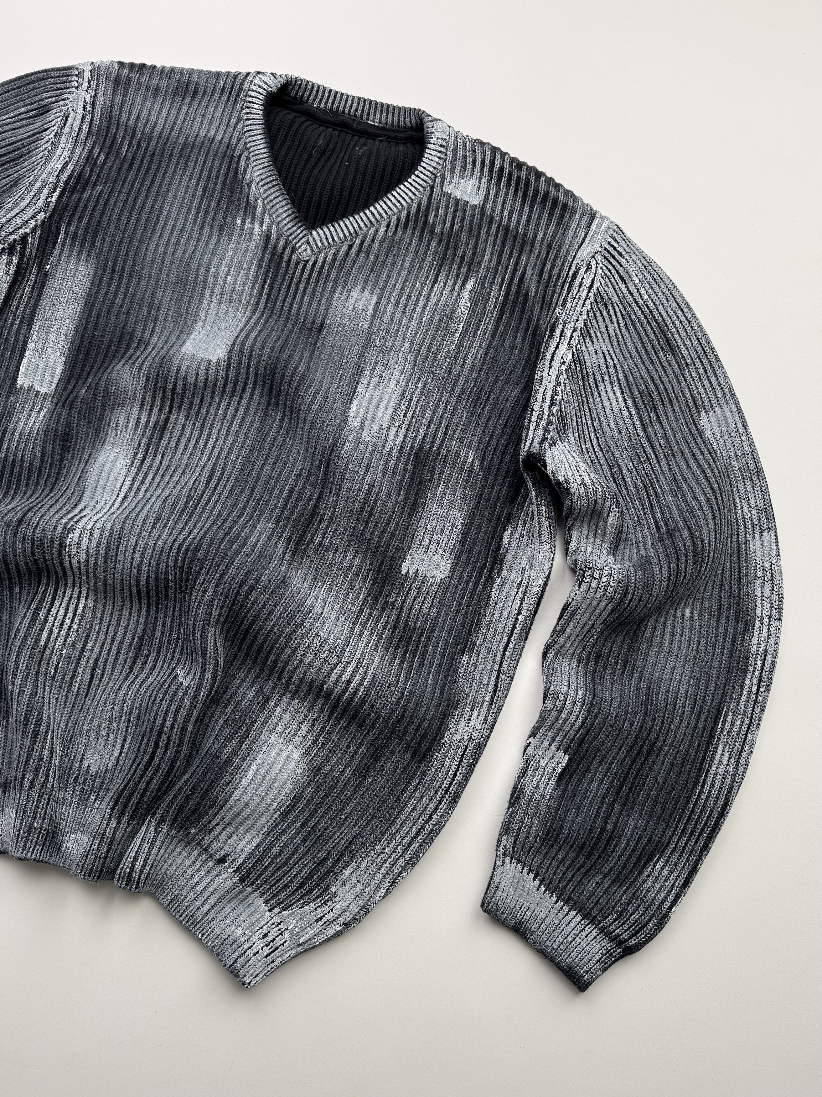 Vintage Vintage Faded Ribbed Sweater B338(V172)E2 Size US L / EU 52-54 / 3 - 3 Thumbnail