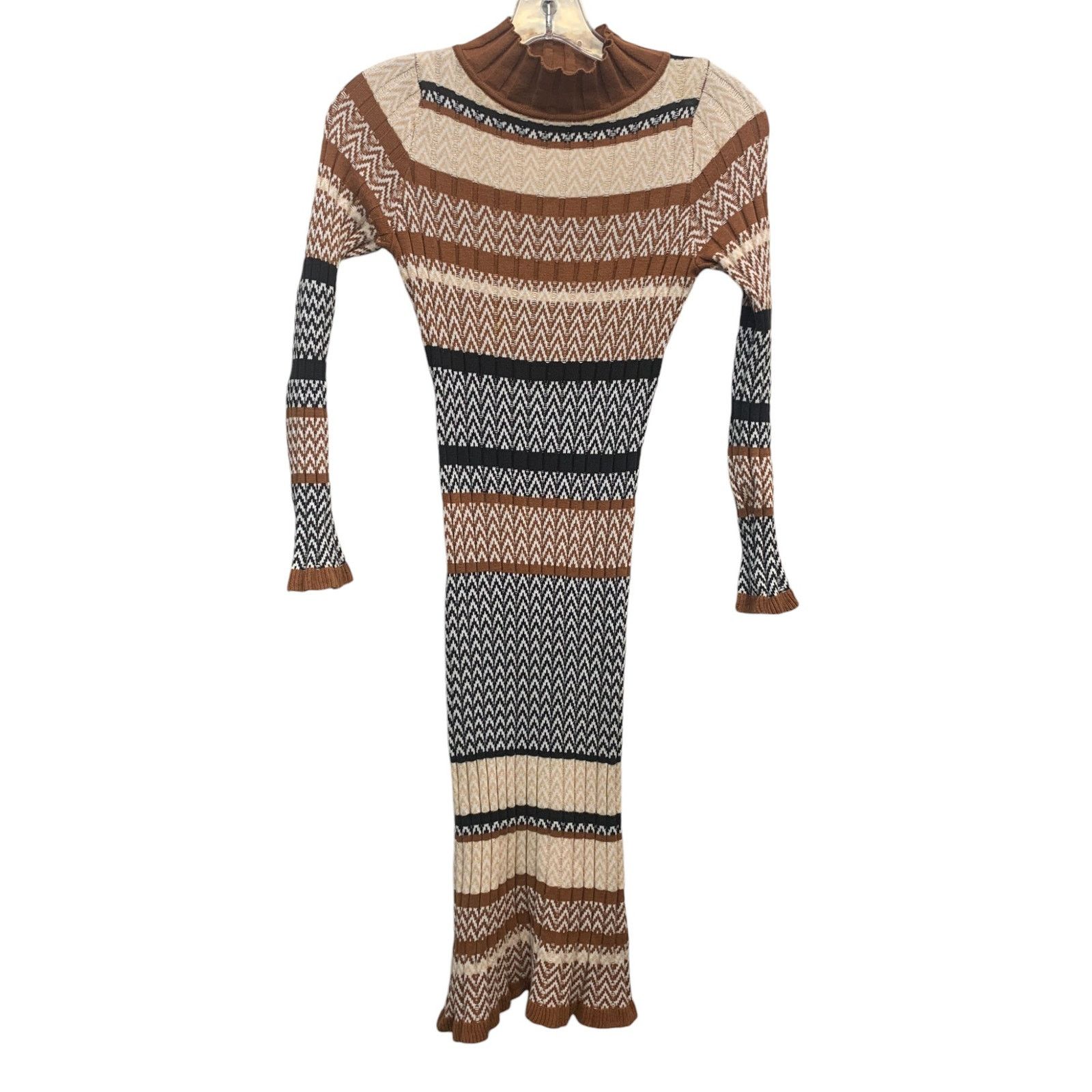 Anthropologie CISTAR New York Acacia Sweater Midi Dress SZ XS Ribbed Dress Size XS / US 0-2 / IT 36-38 - 2 Thumbnail