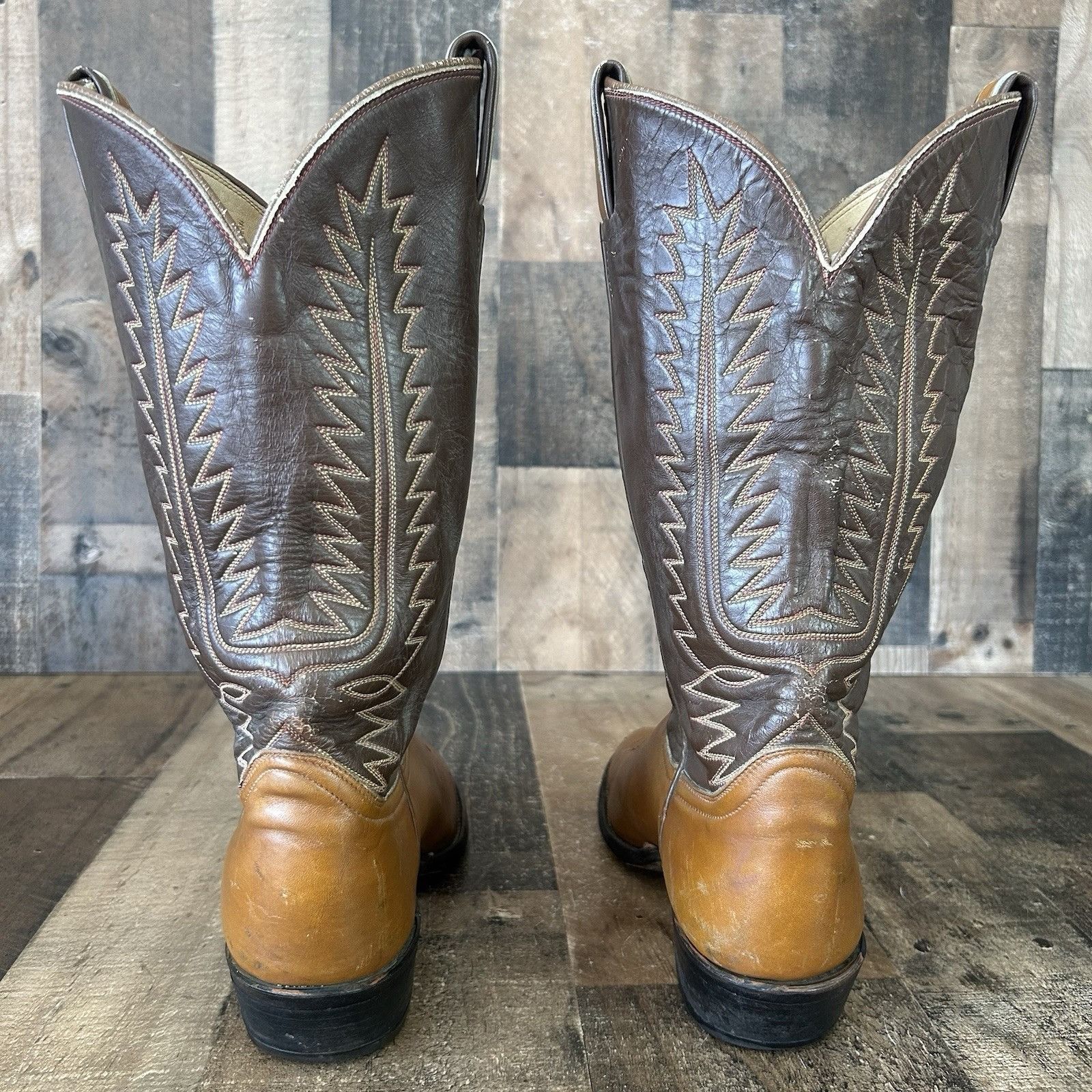 Tony Lama Tony Lama Vintage Gold Label Western Cowboy Boots Mens 9 D Size US 9 / EU 42 - 10 Thumbnail