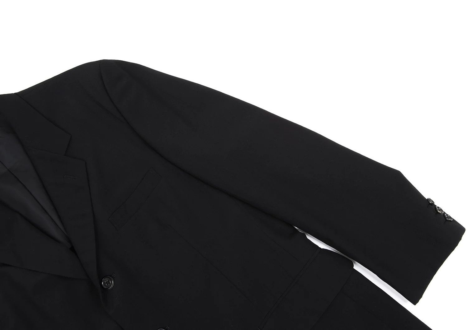 Yohji Yamamoto YOHJI YAMAMOTO COSTUME D'HOMME Wool Jacket Black S Size US S / EU 44-46 / 1 - 7 Thumbnail