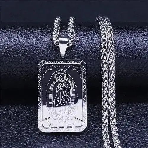 Jewelry Virgin Mary Medal Our Lady of Guadalupe Pendant Necklace Size ONE SIZE - 1 Thumbnail