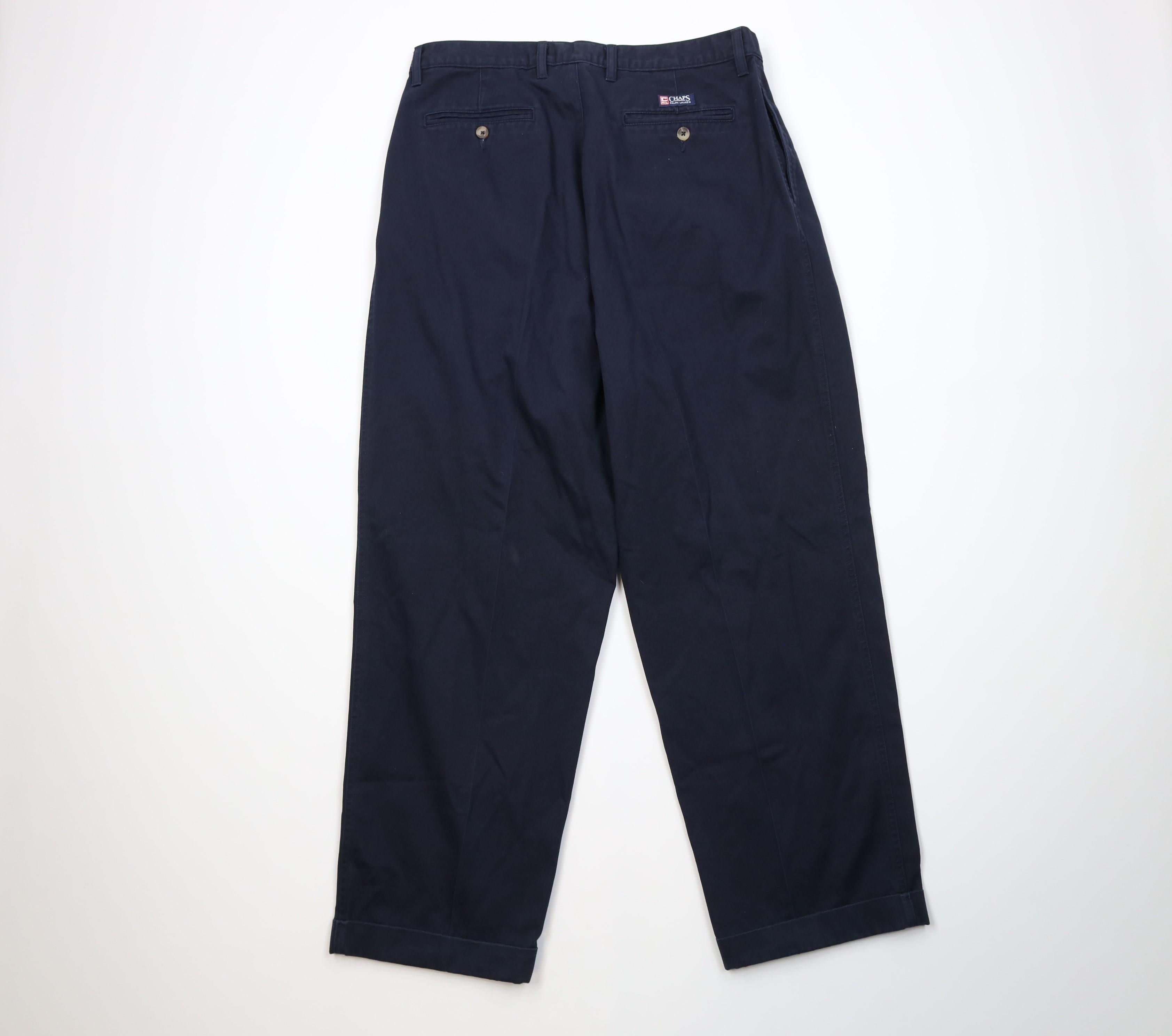 Polo Ralph Lauren Vintage 90s Chaps Ralph Lauren Wide Leg Pleated Chino Pants Size US 34 / EU 50 - 10 Thumbnail