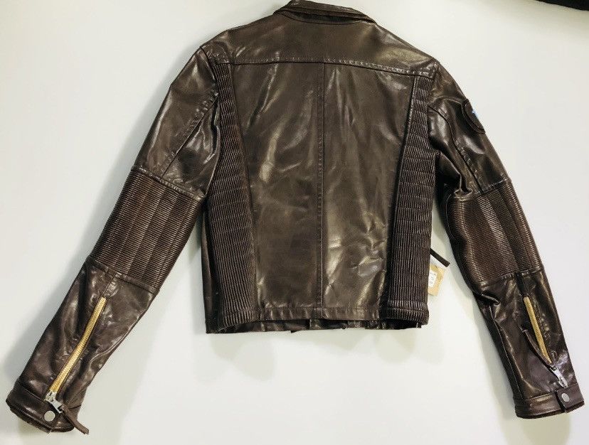 Dsquared2 Dsquared2 🇮🇹 Ovine Leather Accordion Edge Biker Jacket 54 NEW Size US L / EU 52-54 / 3 - 3 Thumbnail