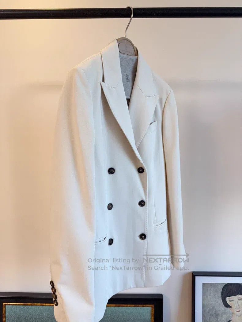 Brunello Cucinelli Brunello Cucinelli Double Breasted Suit Size S / US 4 / IT 40 - 3 Thumbnail