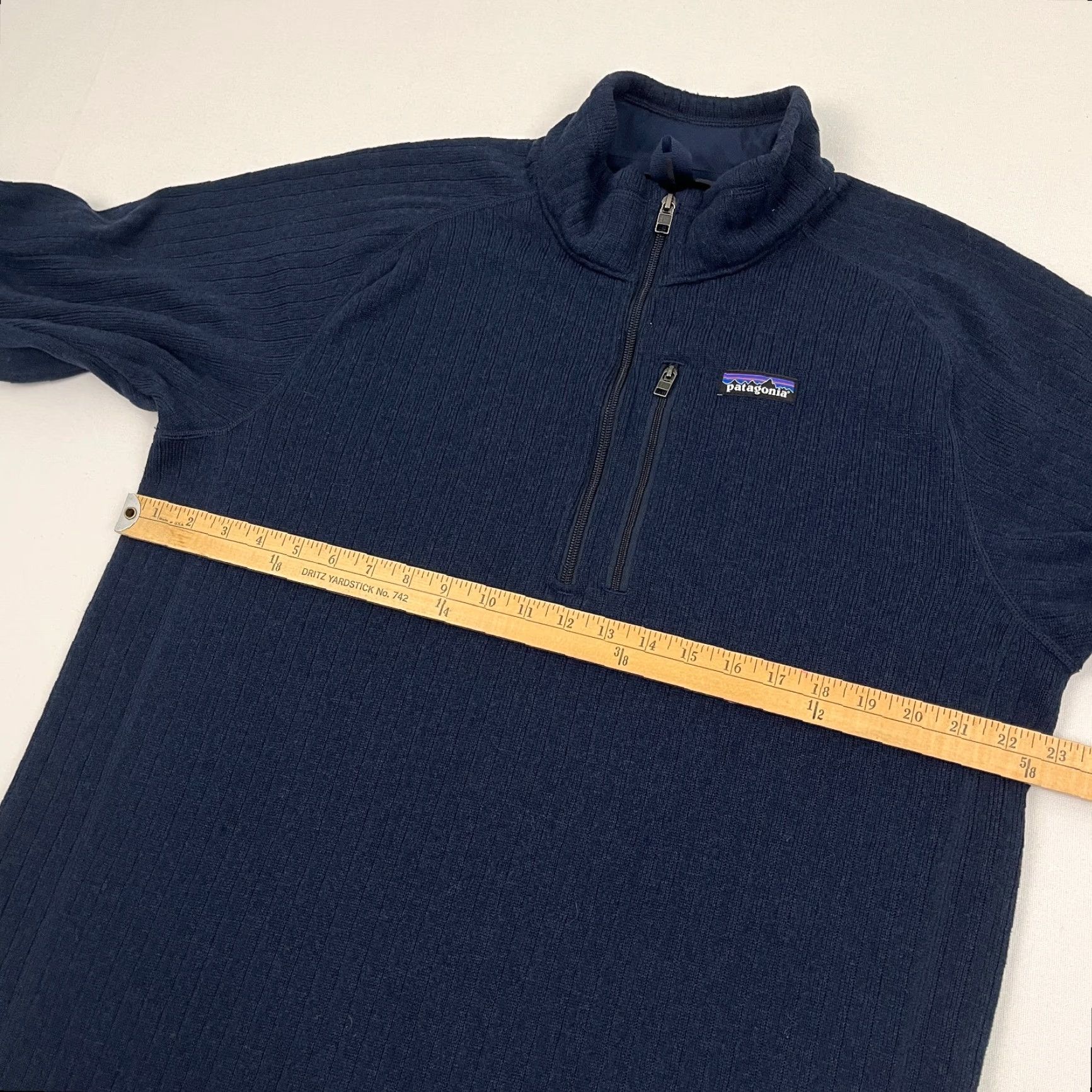 Patagonia Patagonia Better Sweater Mens L Blue Striped 1/2 Zip Pullover Golf Preppy Office/Fall/Winter/Spring Size US L / EU 52-54 / 3 - 5 Thumbnail