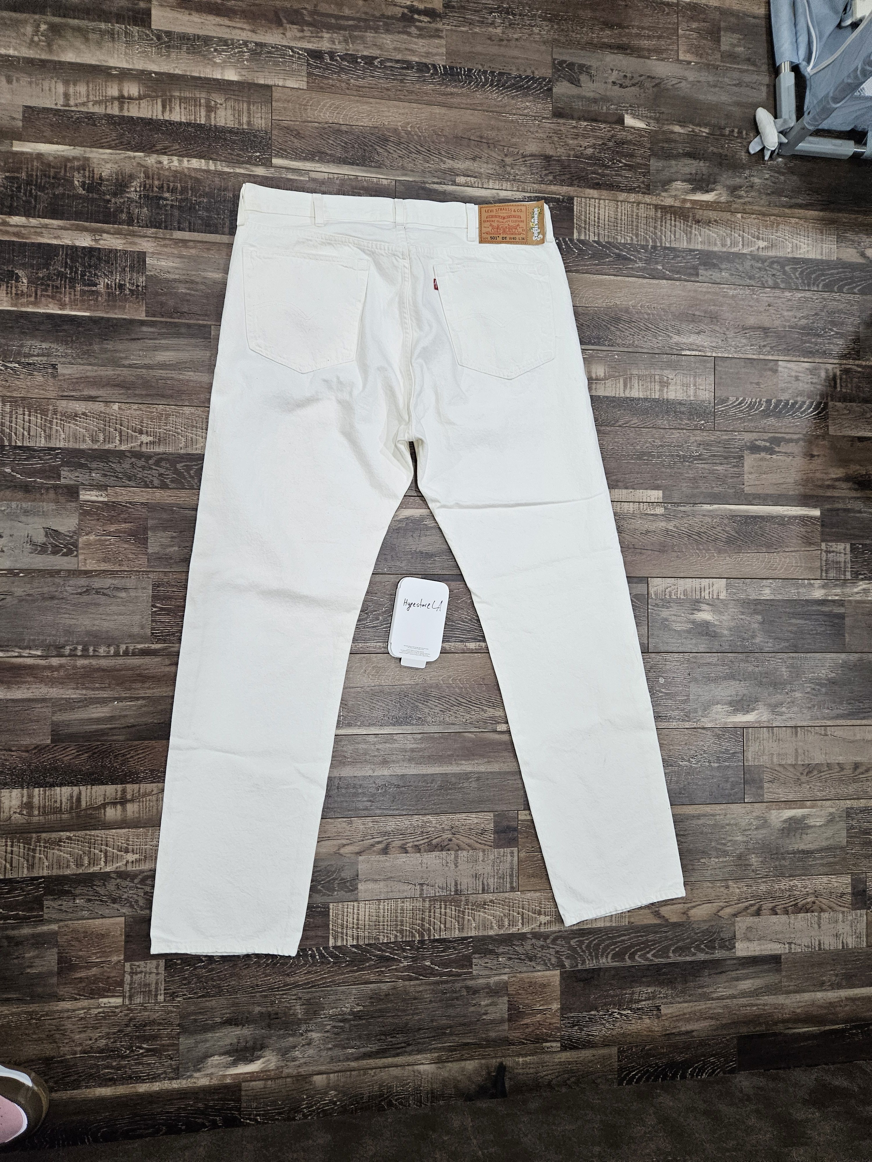 image of Denim Tears Levi's White Denim Size 40 X 34, Men's