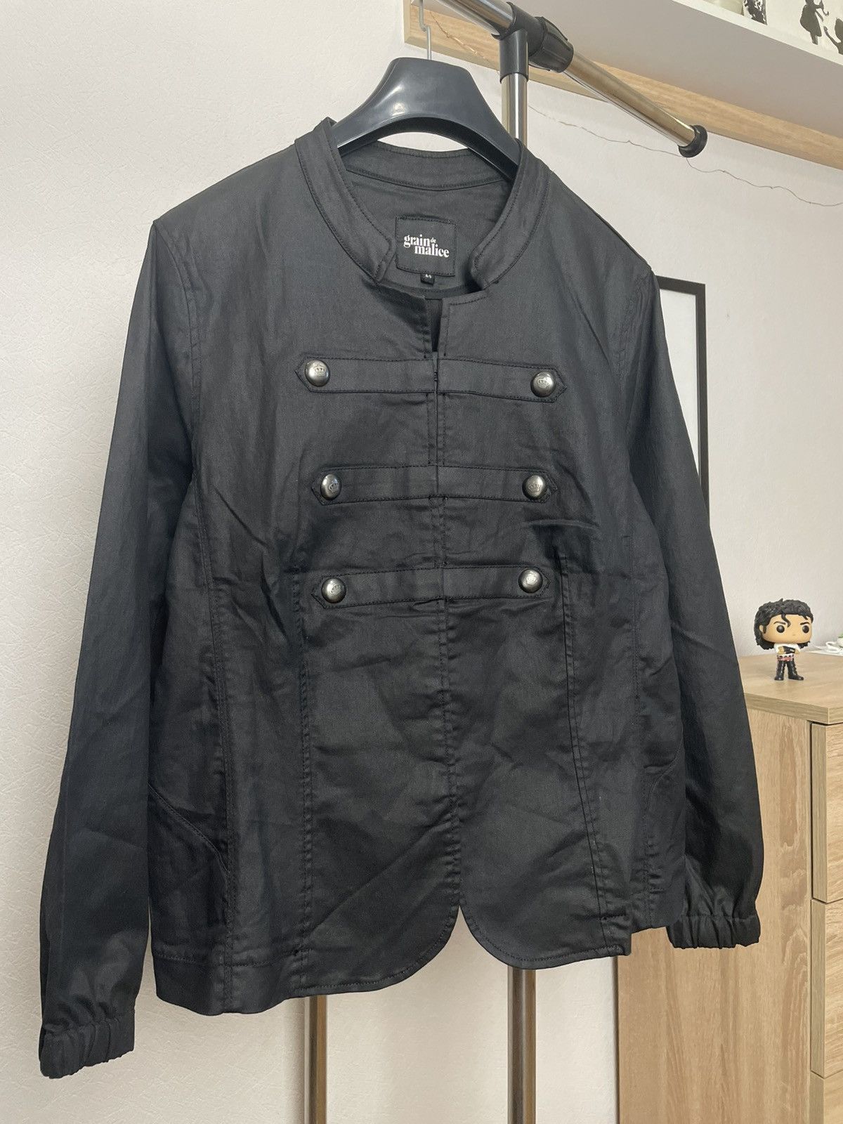 Vintage Vintage Avant-Garde Waxed Napoleon Jacket Size M / US 6-8 / IT 42-44 - 4 Thumbnail