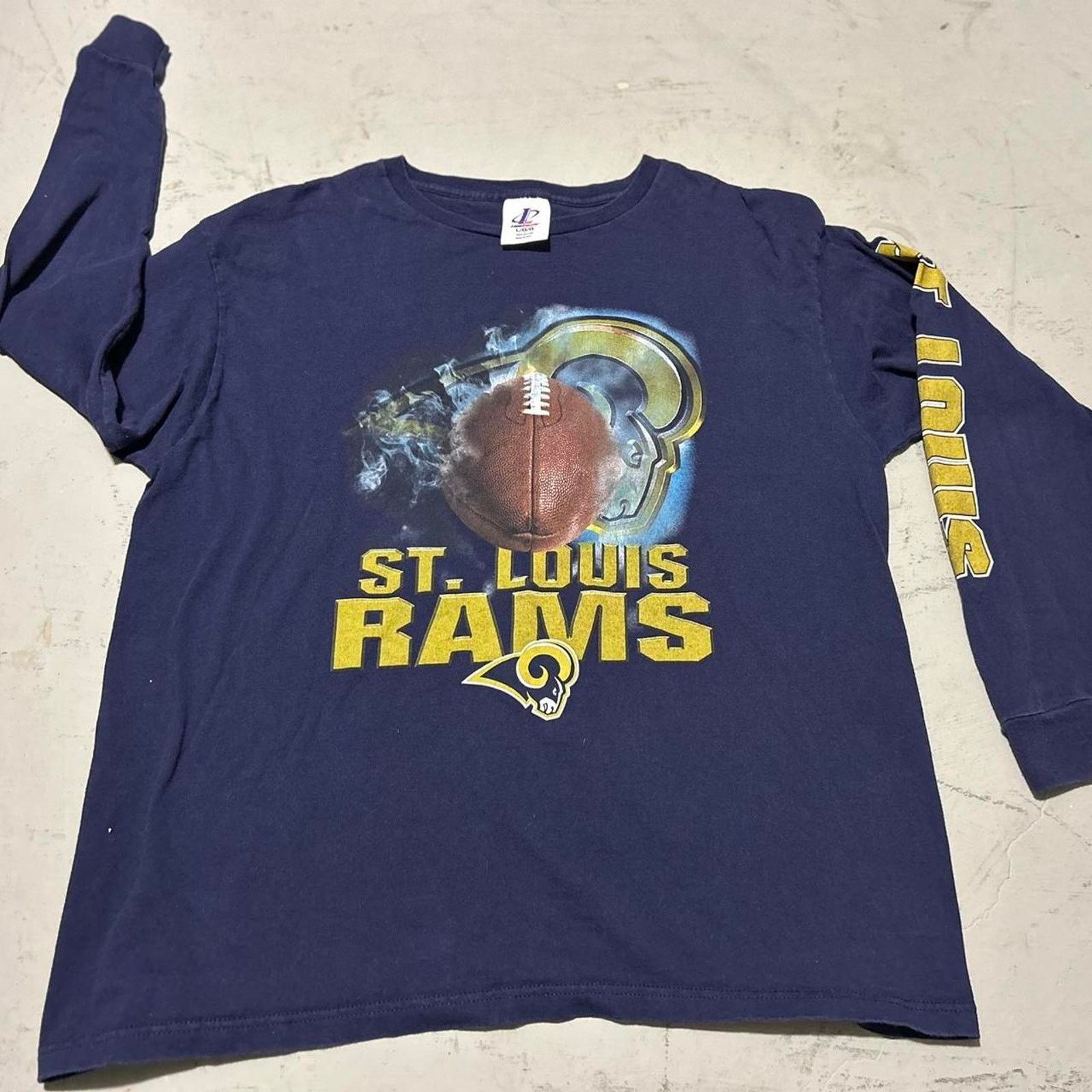 NFL **Vintage Logo Athletic St. Louis Rams NFL Long Sleeve Shirt Size US L / EU 52-54 / 3 - 1 Thumbnail
