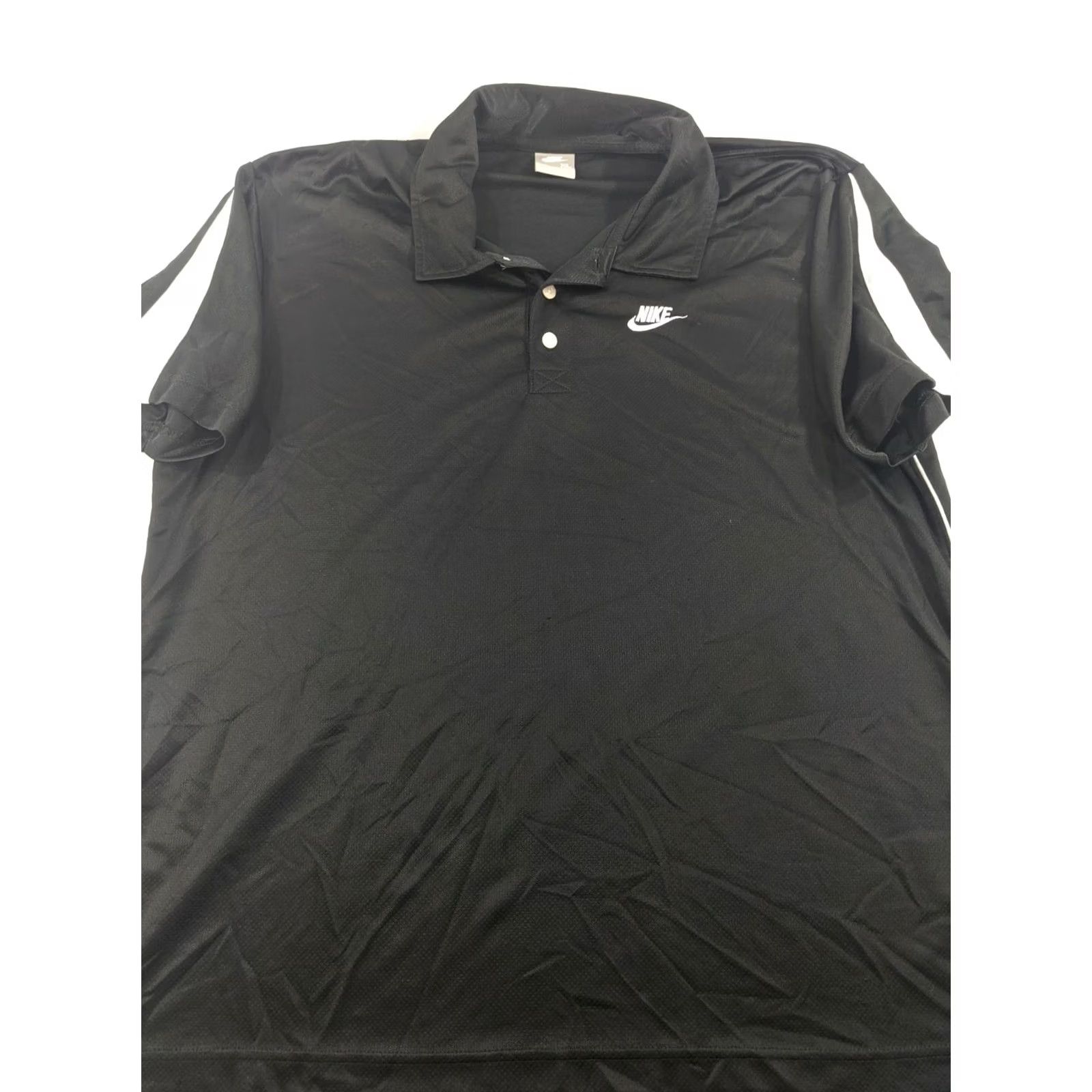Nike VINTAGE Nike Black And White Res Polo Shirt XL Mens Grey Tag Size US XL / EU 56 / 4 - 2 Thumbnail