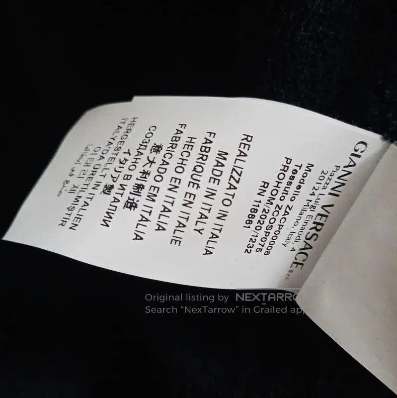 Versace Versace Black Cotton Print Medusa Coat . Size US S / EU 44-46 / 1 - 7 Thumbnail