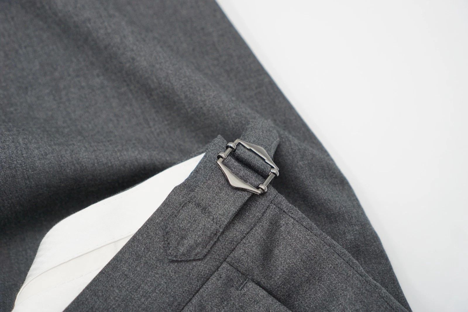 Suitsupply Men Suitsupply Pants Grey Wool Brescia Size 24 UK/US38S Size 38S - 4 Thumbnail