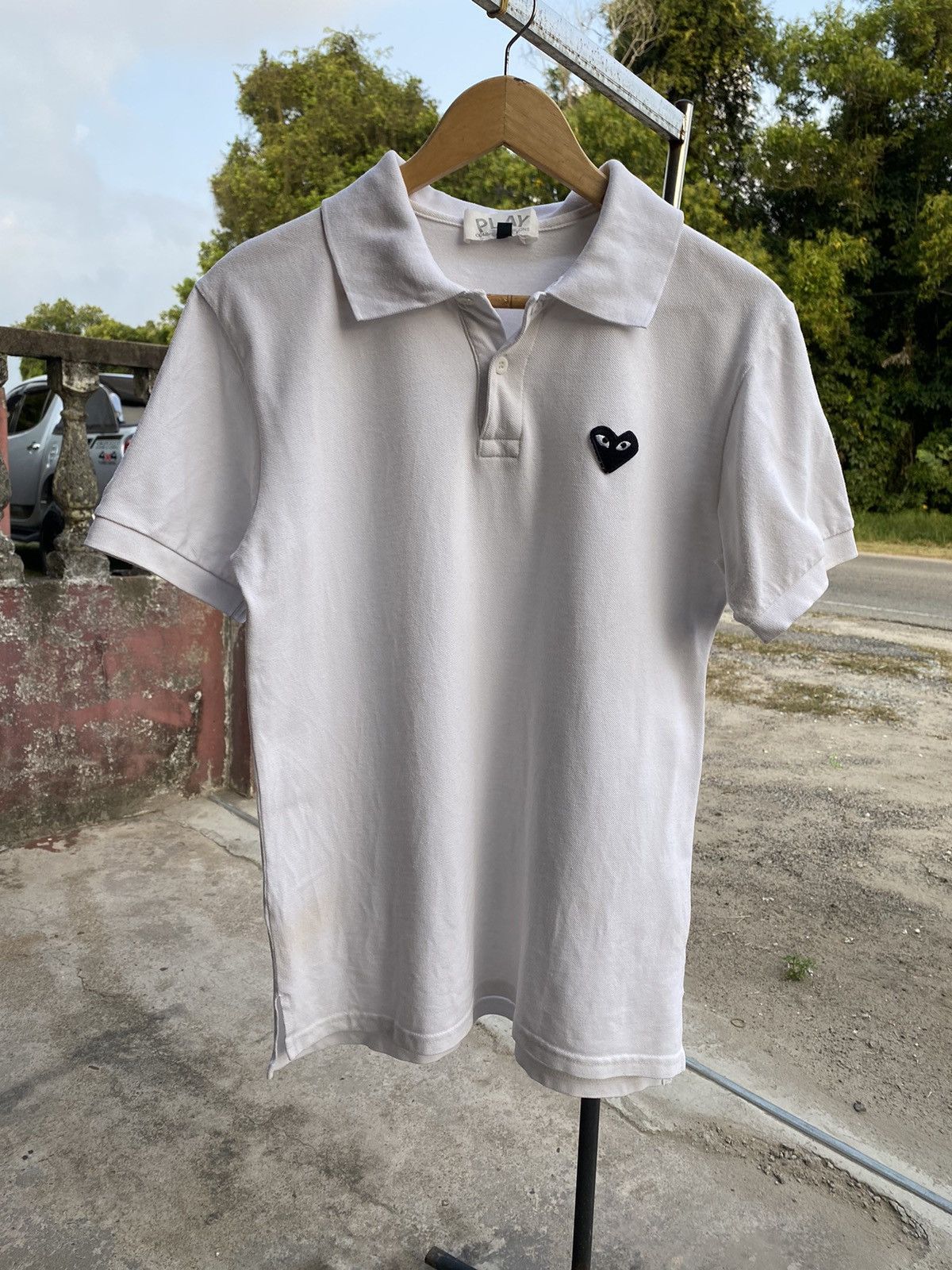 Comme Des Garcons Play Play Polo | Grailed