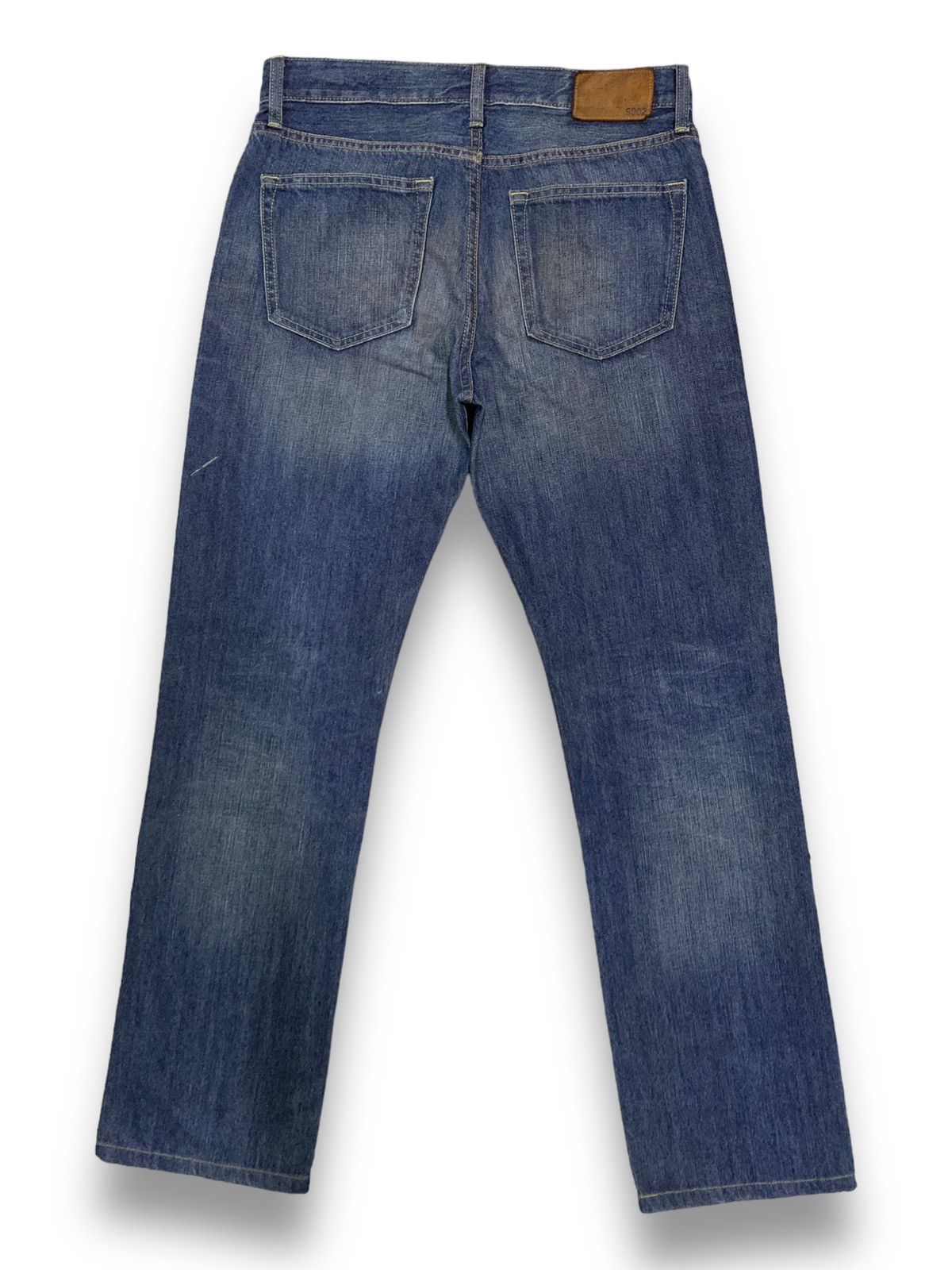 Jun Takahashi Vintage Uniqlo UJ S002 Blue Washed Distressed Grunge Jeans Size US 30 / EU 46 - 2 Thumbnail