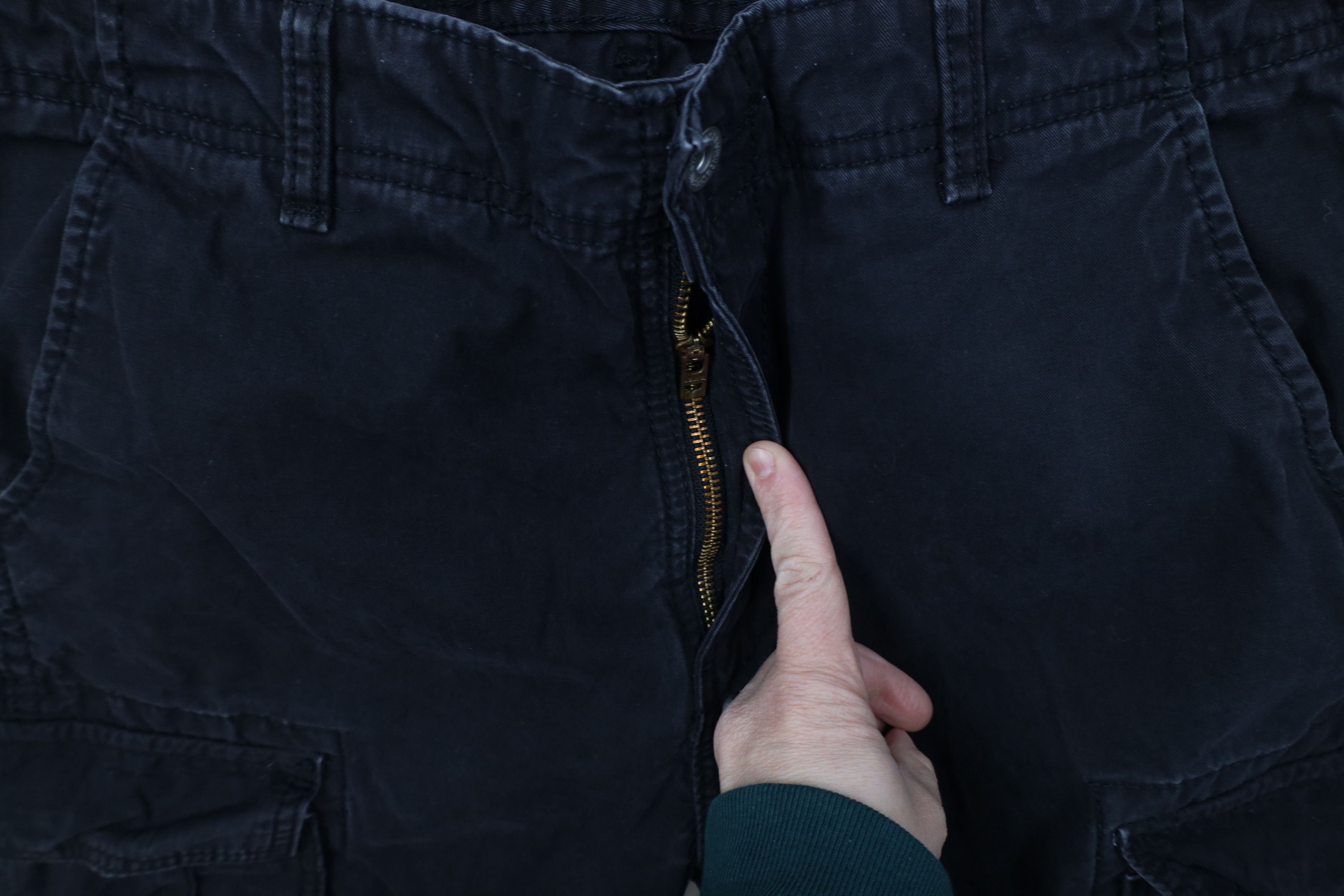 Levi's Vintage Y2K Levis Loose Wide Leg Cargo Pants Gray Cotton Size US 34 / EU 50 - 6 Thumbnail