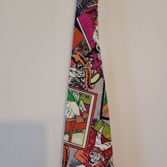 Vintage Ugo Modena Vintage 1992 Baseball Fan Necktie Nwot Size ONE SIZE - 4 Thumbnail