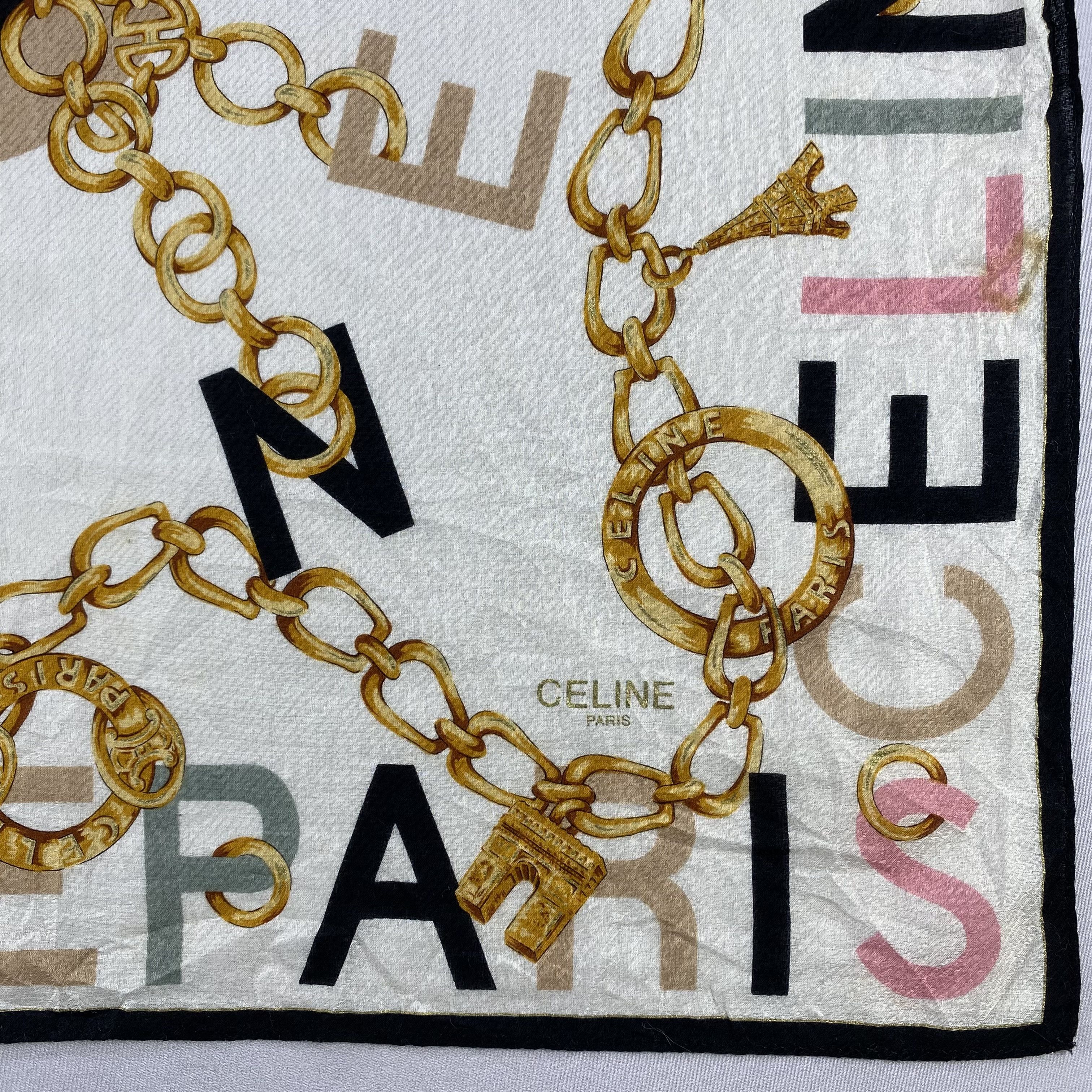 Celine × Vintage Celine Bandana/ Handkerchief / Neckerchief Size ONE SIZE - 4 Thumbnail