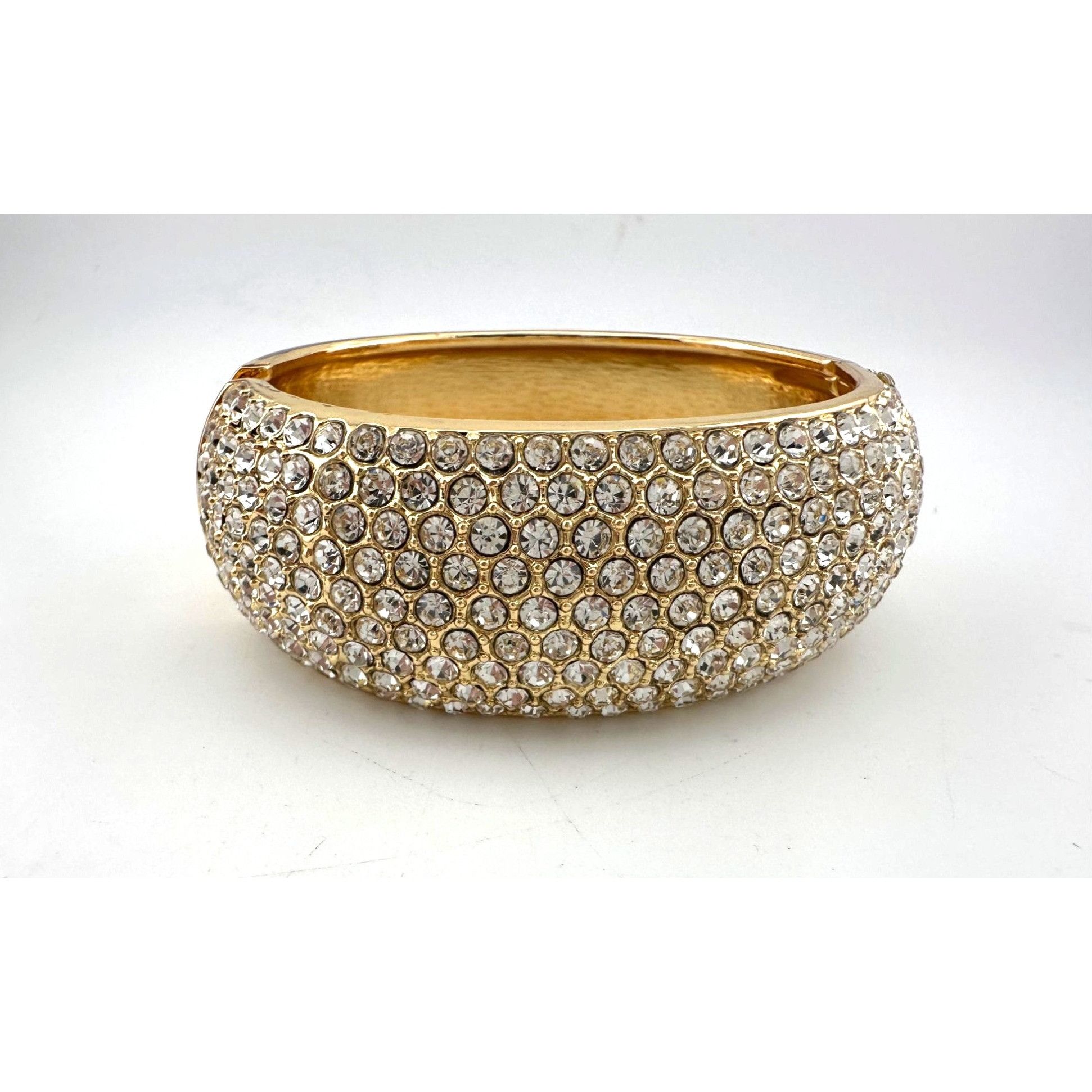 Other Wide Rhinestone Bangle Bracelet Size ONE SIZE - 3 Thumbnail