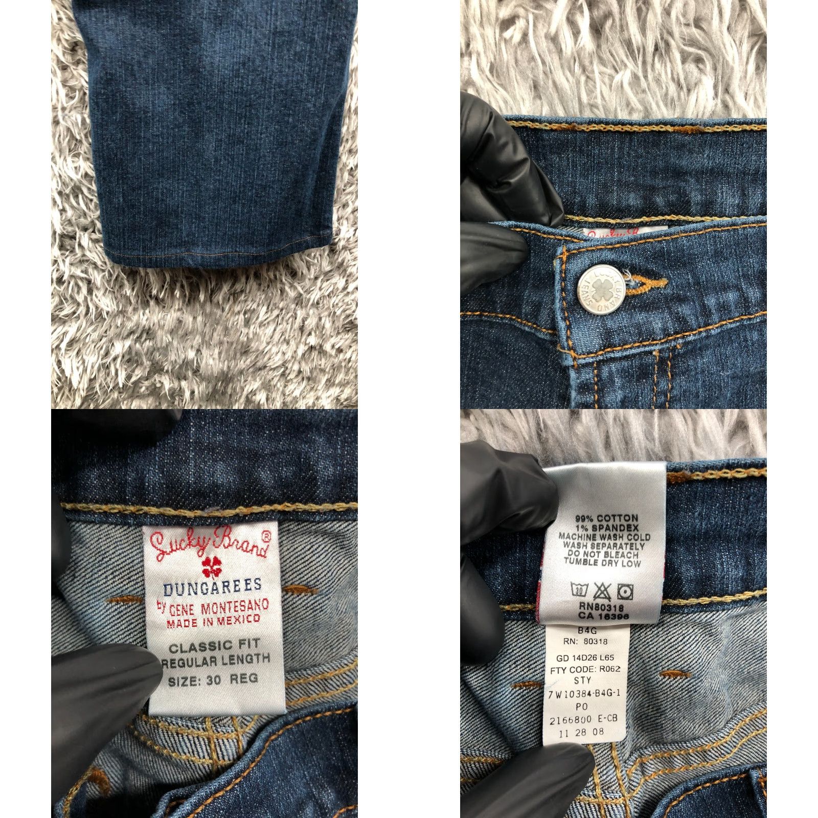 Lucky Brand Lucky Brand Jeans Classic Fit Dungarees Size 30 Womens Blue Medium Wash Denim 5-Pocket Classic Straight Size 30" / US 8 / IT 44 - 8 Thumbnail